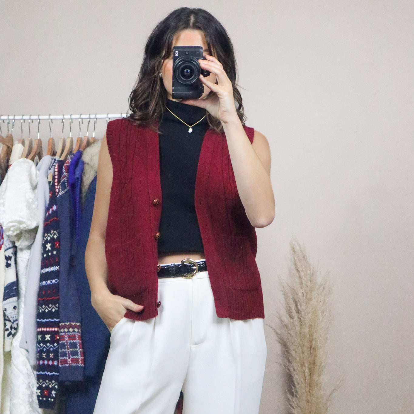 Made in Korea x Vintage x Wool Vest (S)