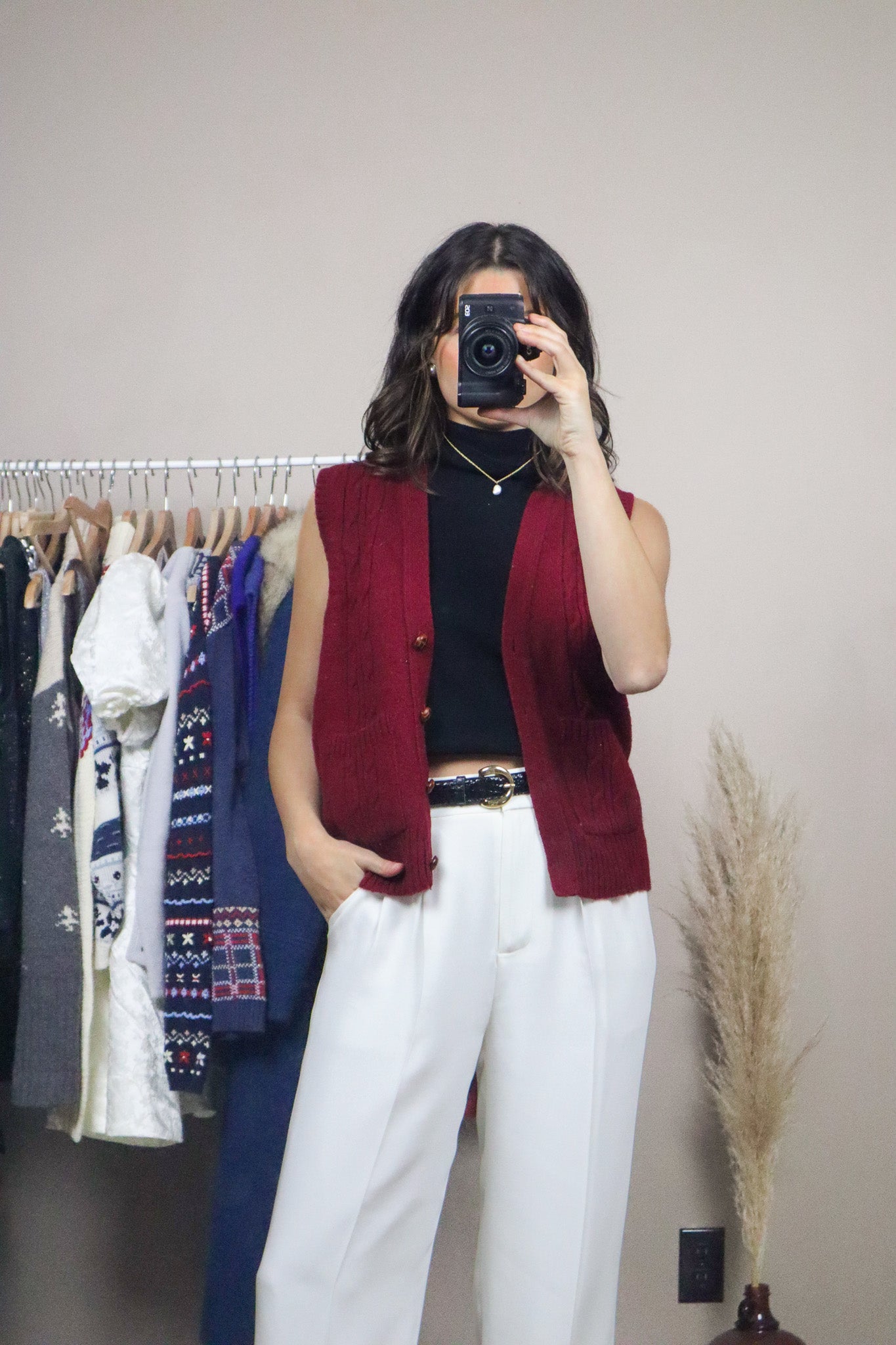 Made in Korea x Vintage x Wool Vest (S)