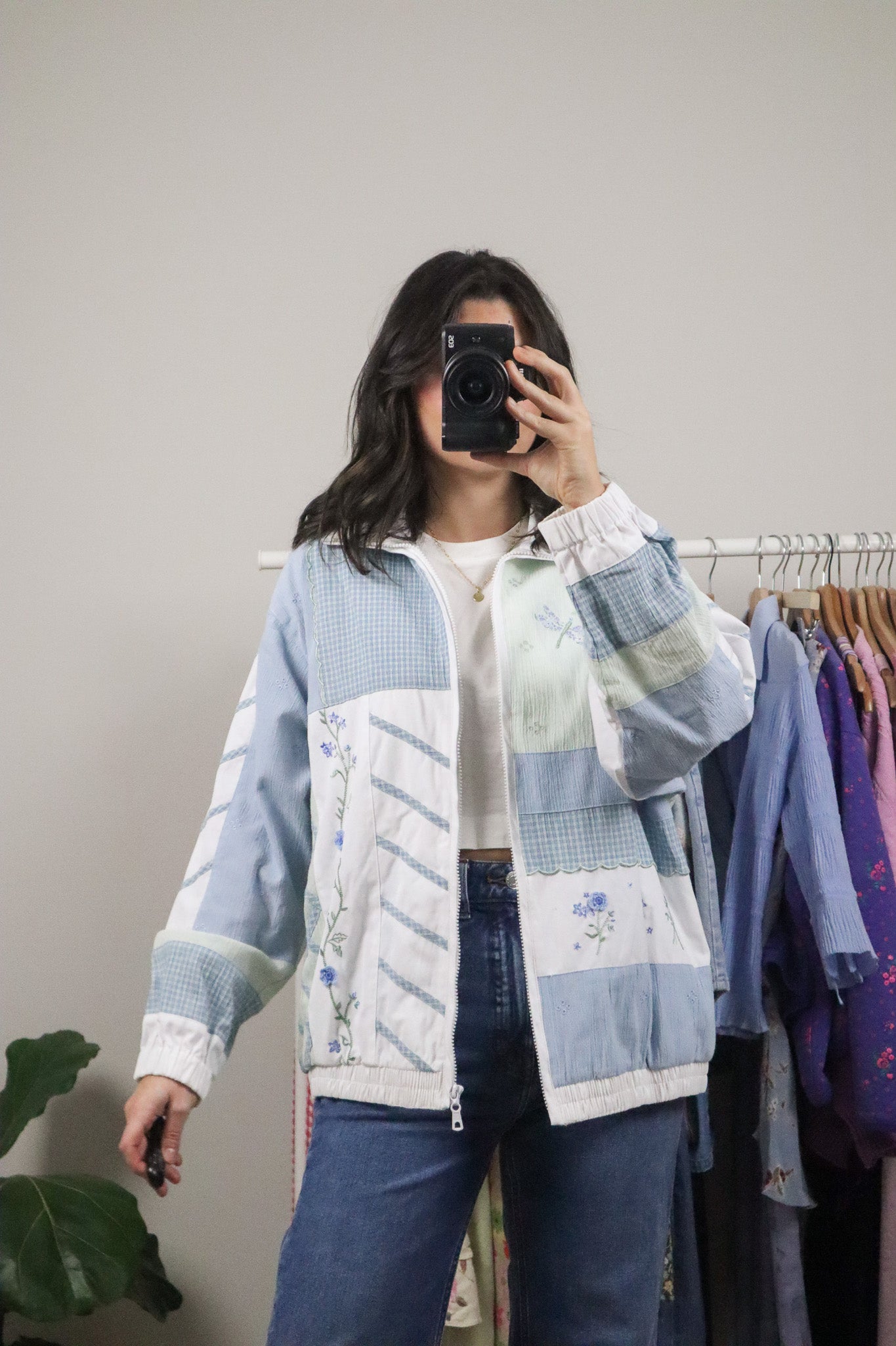 Vintage x Patterned Jacket (8-12)