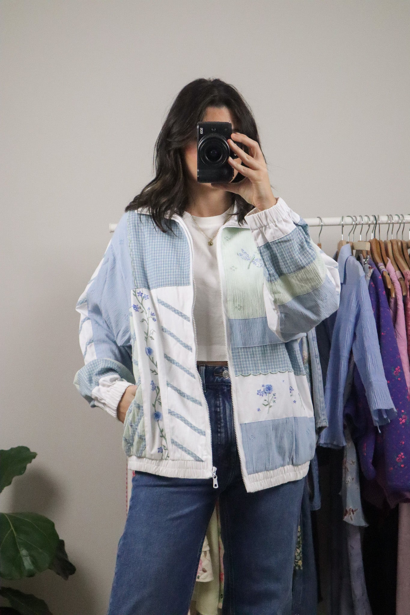 Vintage x Patterned Jacket (8-12)