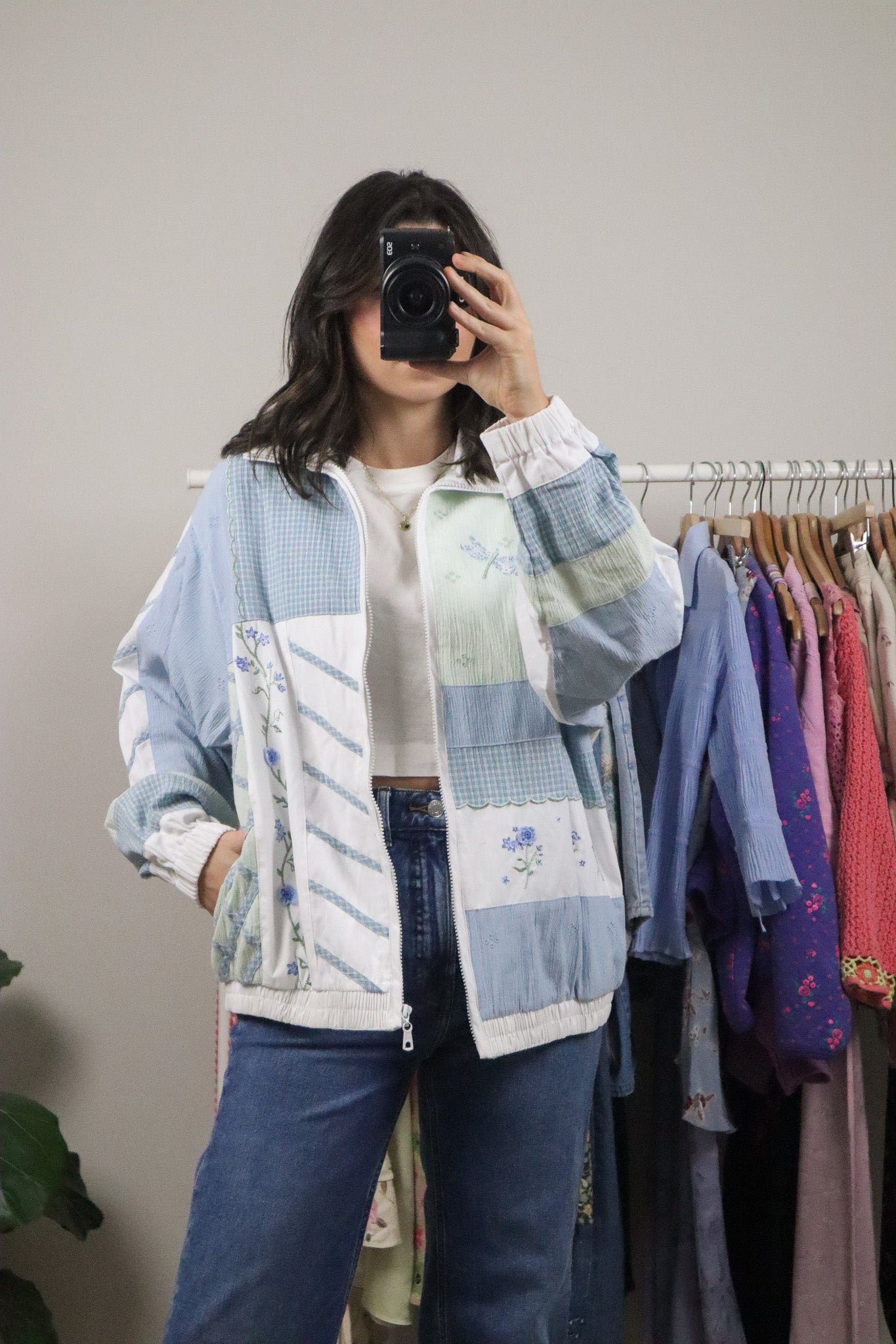 Vintage x Patterned Jacket (8-12)