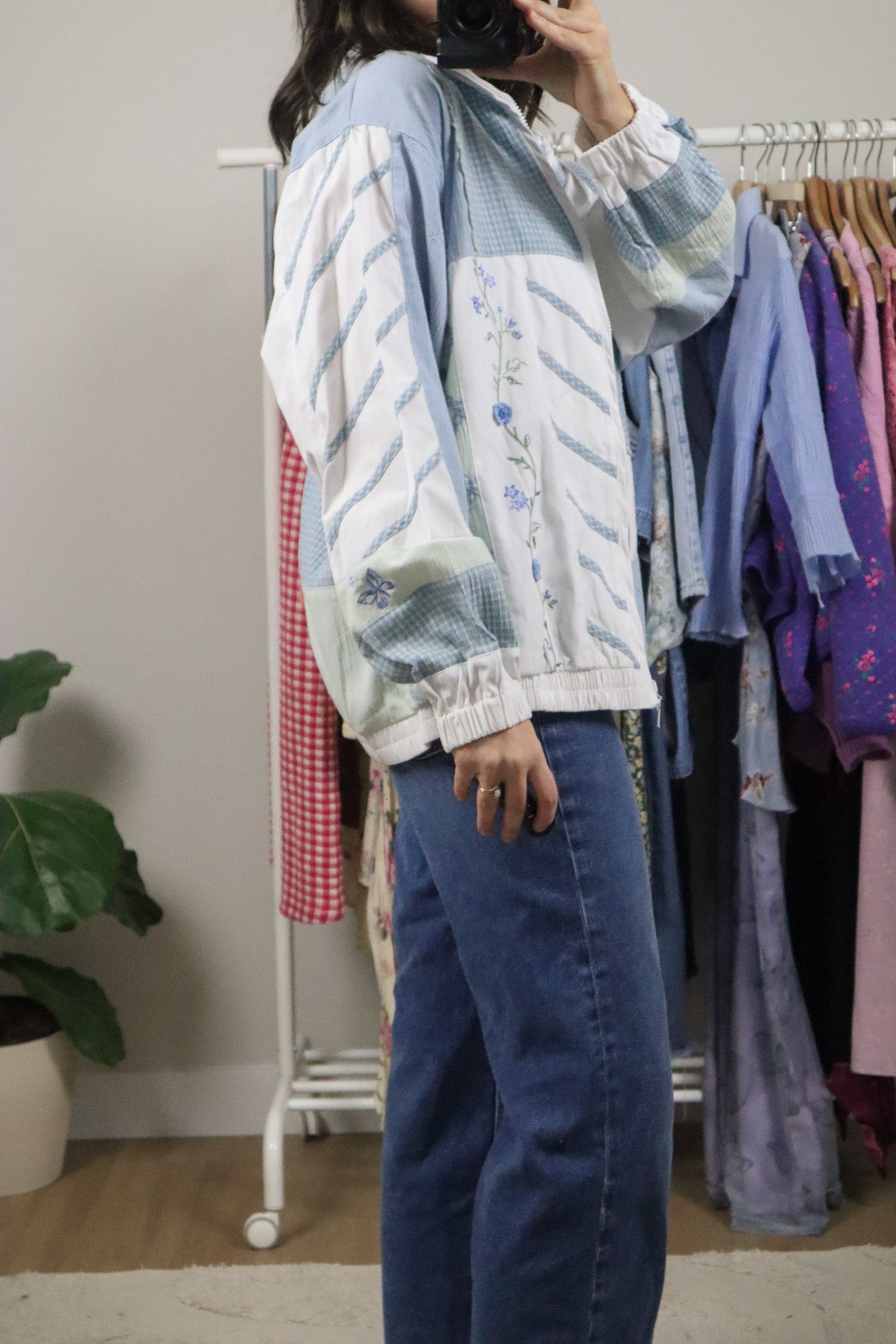Vintage x Patterned Jacket (8-12)