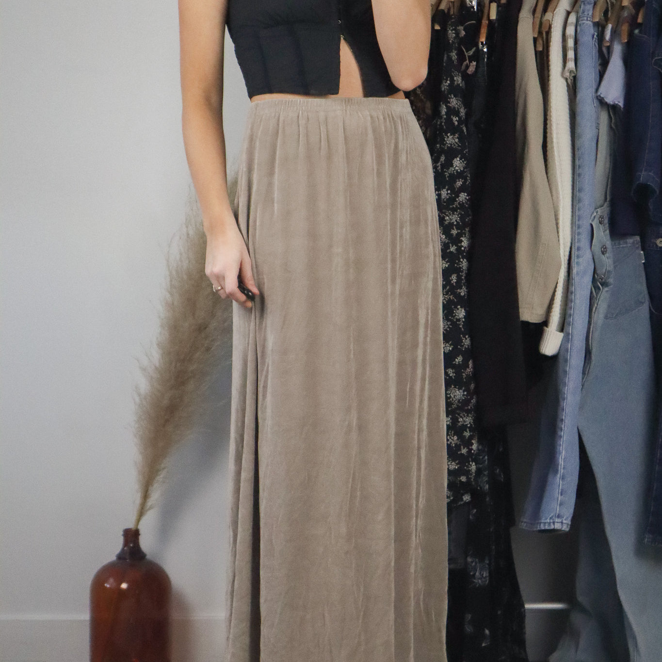 Made in Canada x Vintage x Maxi Skirt (M)