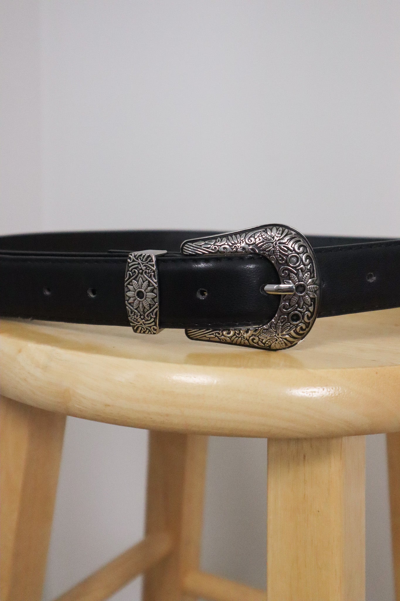 Vintage x Faux Leather Belt (L)