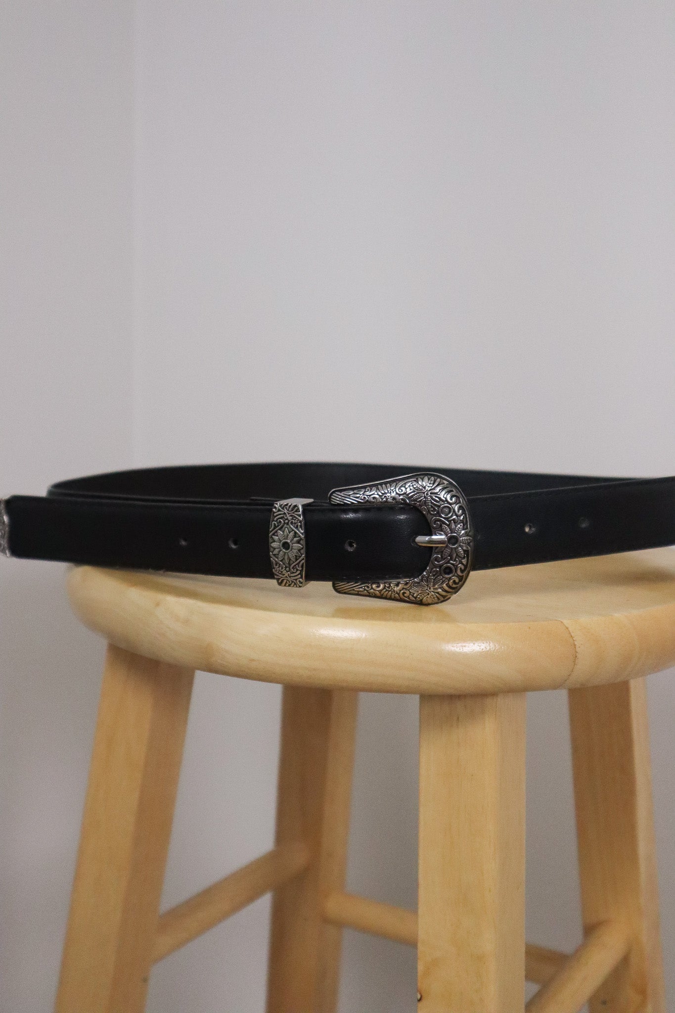 Vintage x Faux Leather Belt (L)