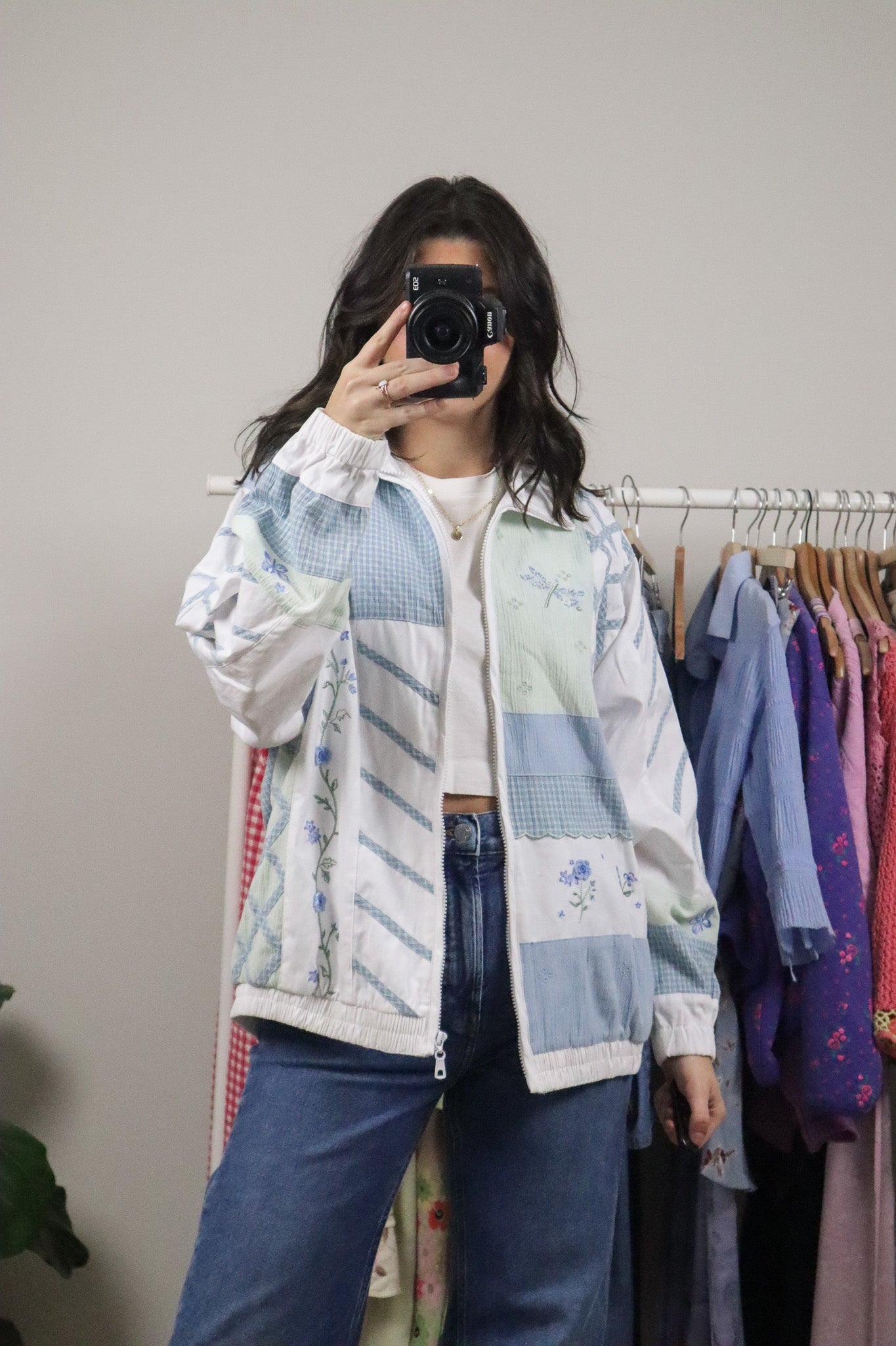 Vintage x Patterned Jacket (8-12)