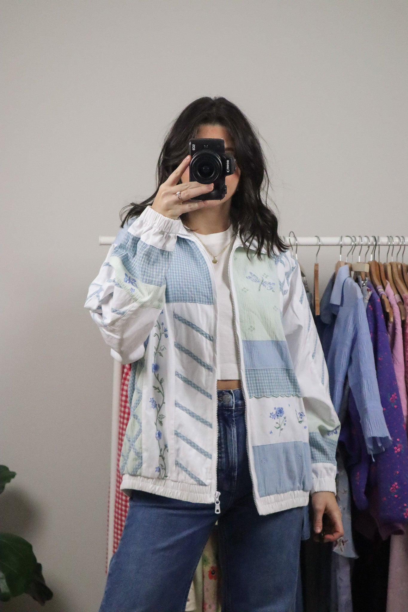 Vintage x Patterned Jacket (8-12)