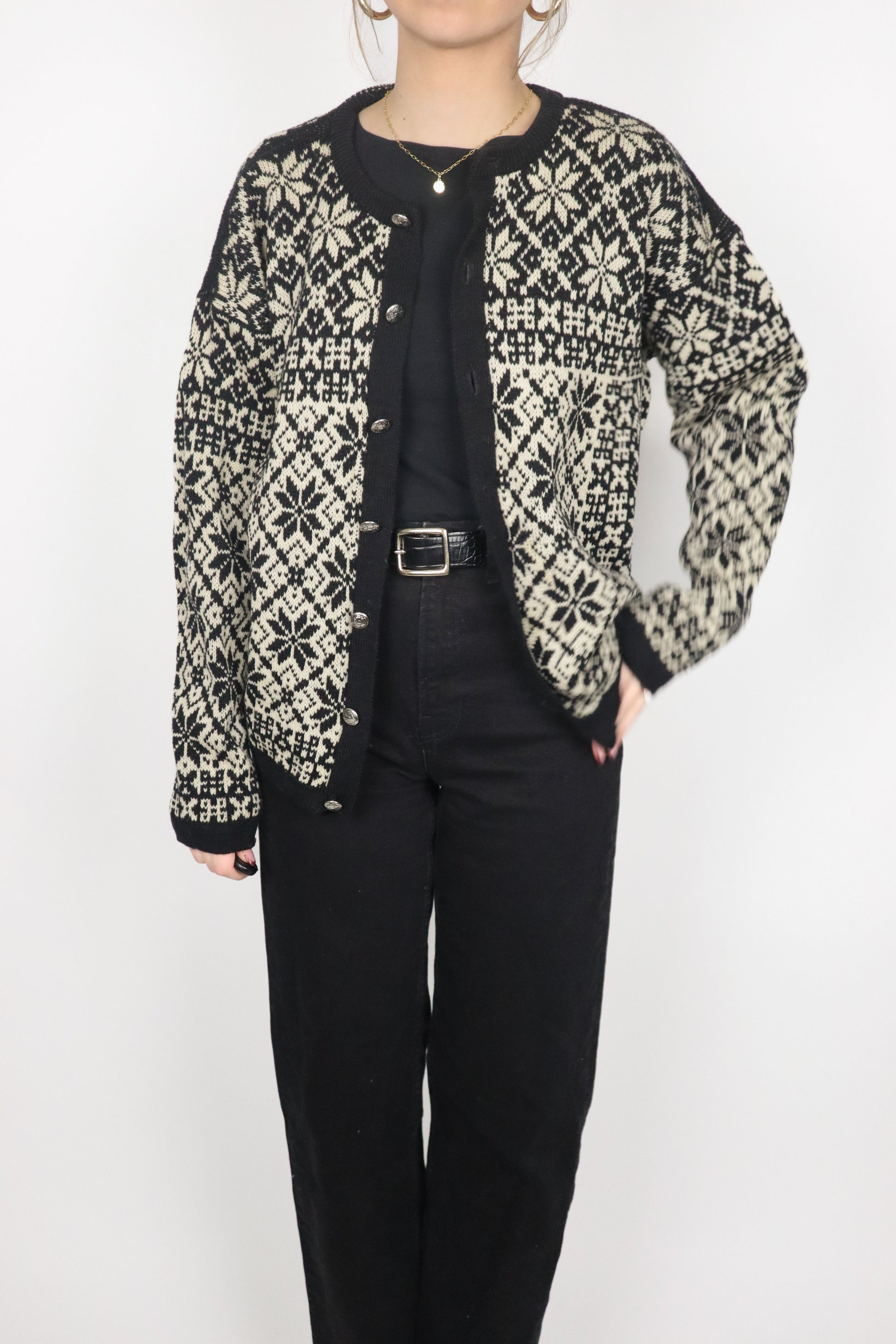 Made in Norway x Vintage x Wool Cardigan (S/M)