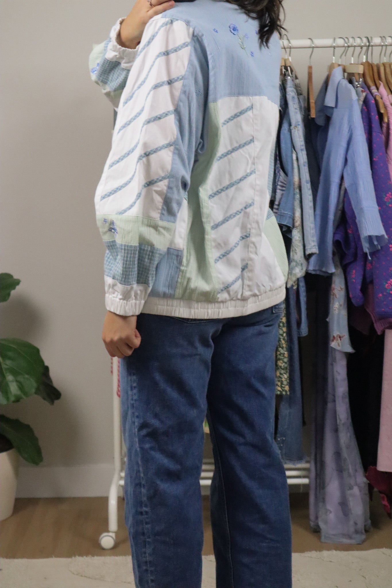 Vintage x Patterned Jacket (8-12)