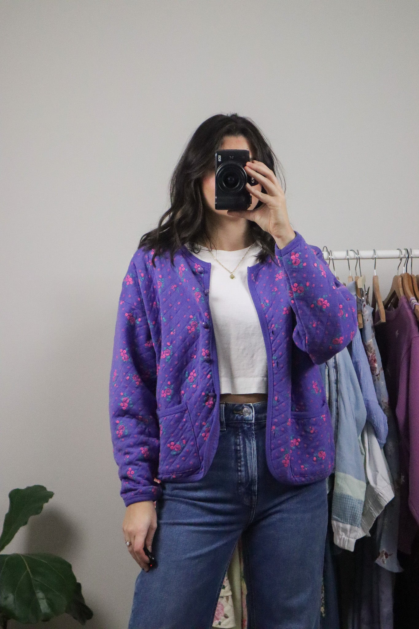 Vintage x Quilted Floral Jacket (S/M)