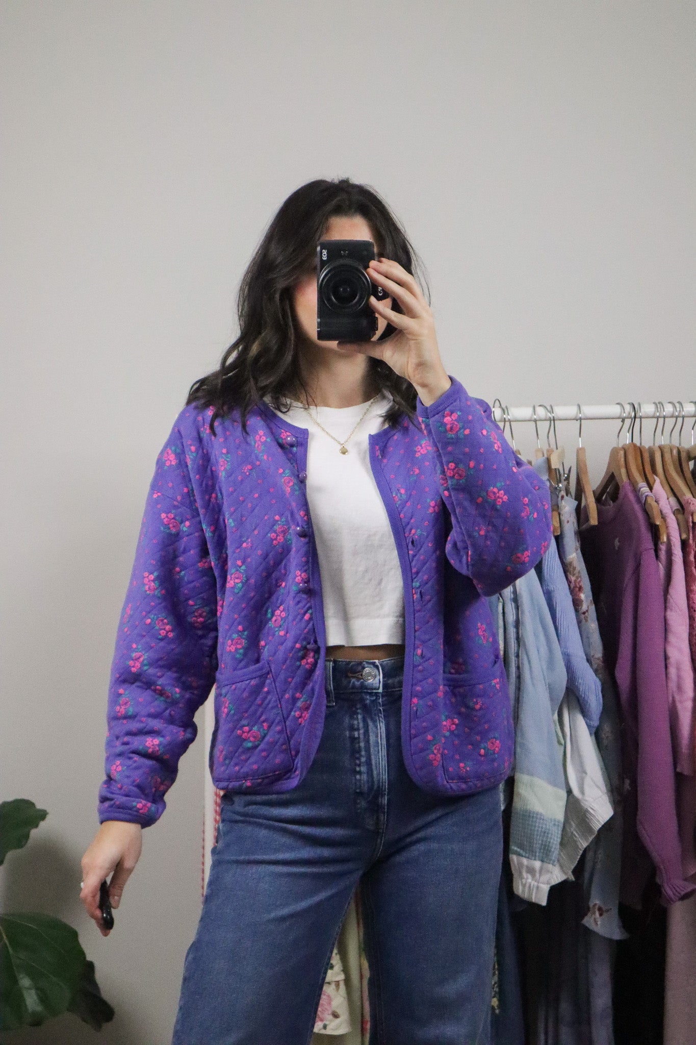 Vintage x Quilted Floral Jacket (S/M)