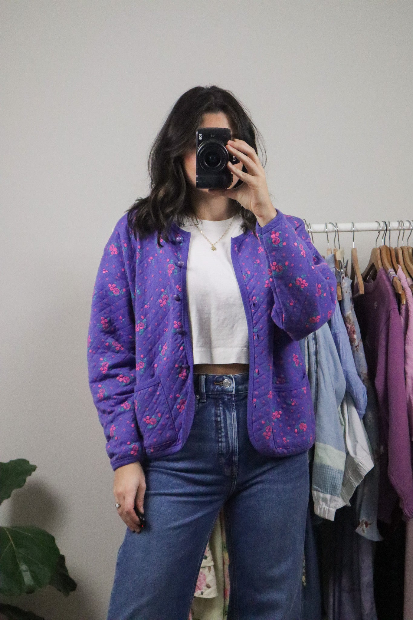 Vintage x Quilted Floral Jacket (S/M)