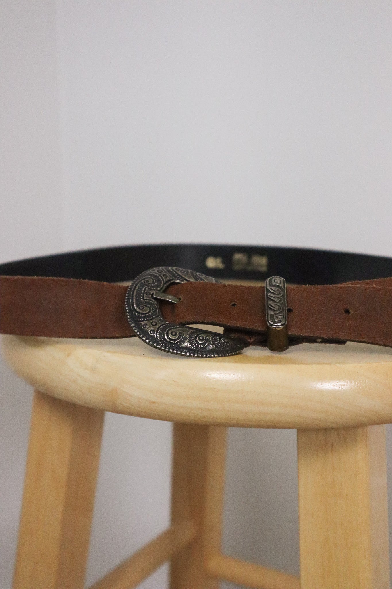 Vintage x Suede Belt (L)