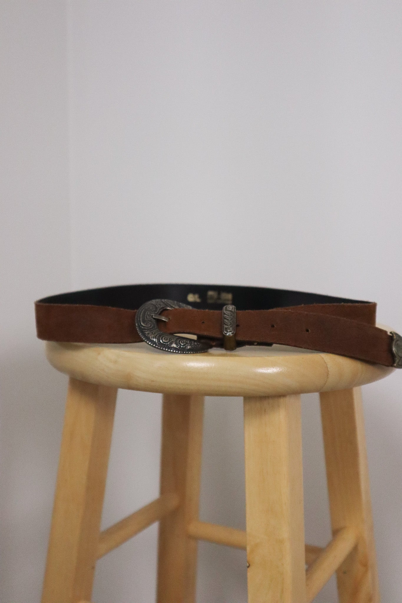 Vintage x Suede Belt (L)