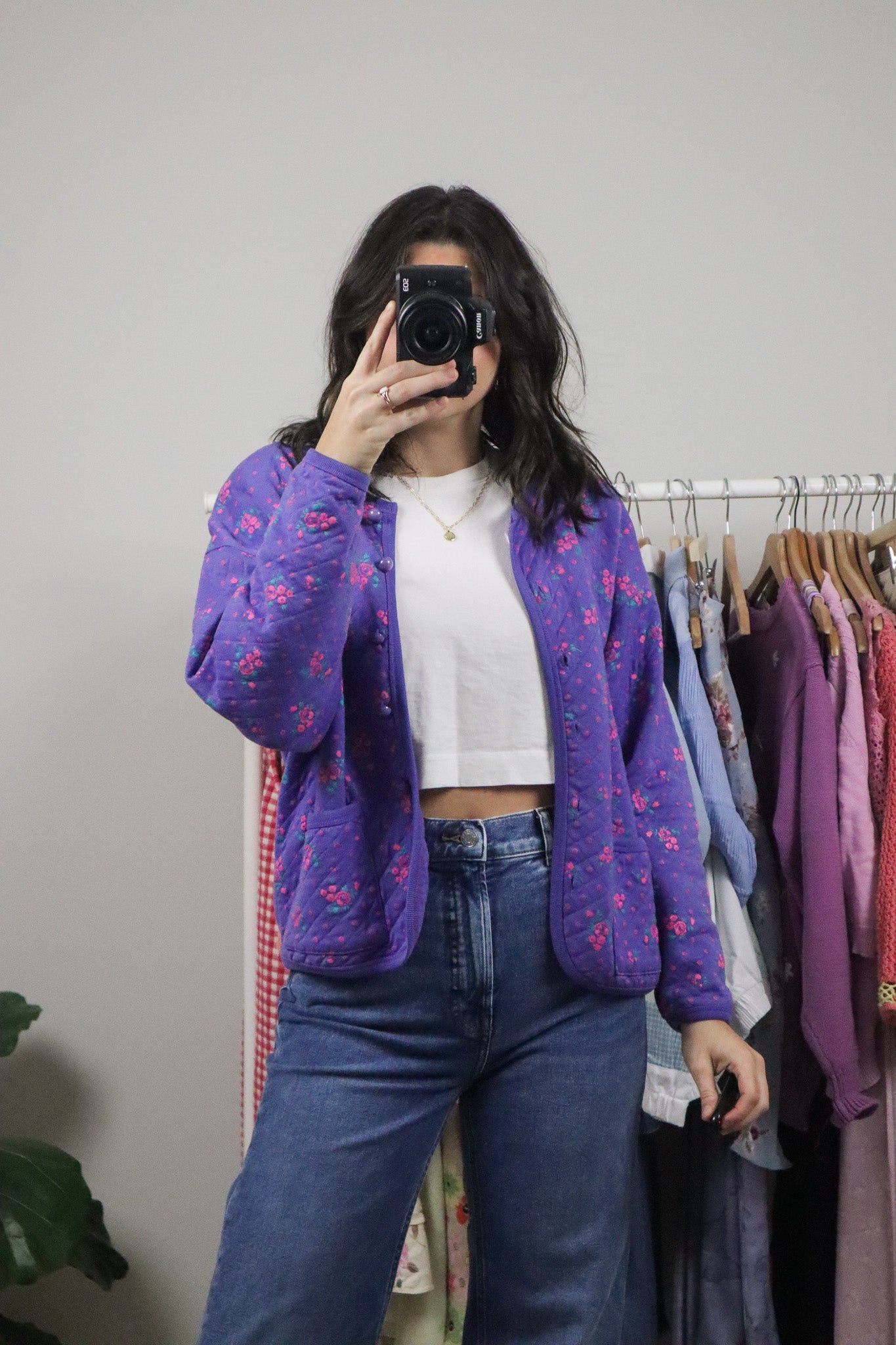 Vintage x Quilted Floral Jacket (S/M)