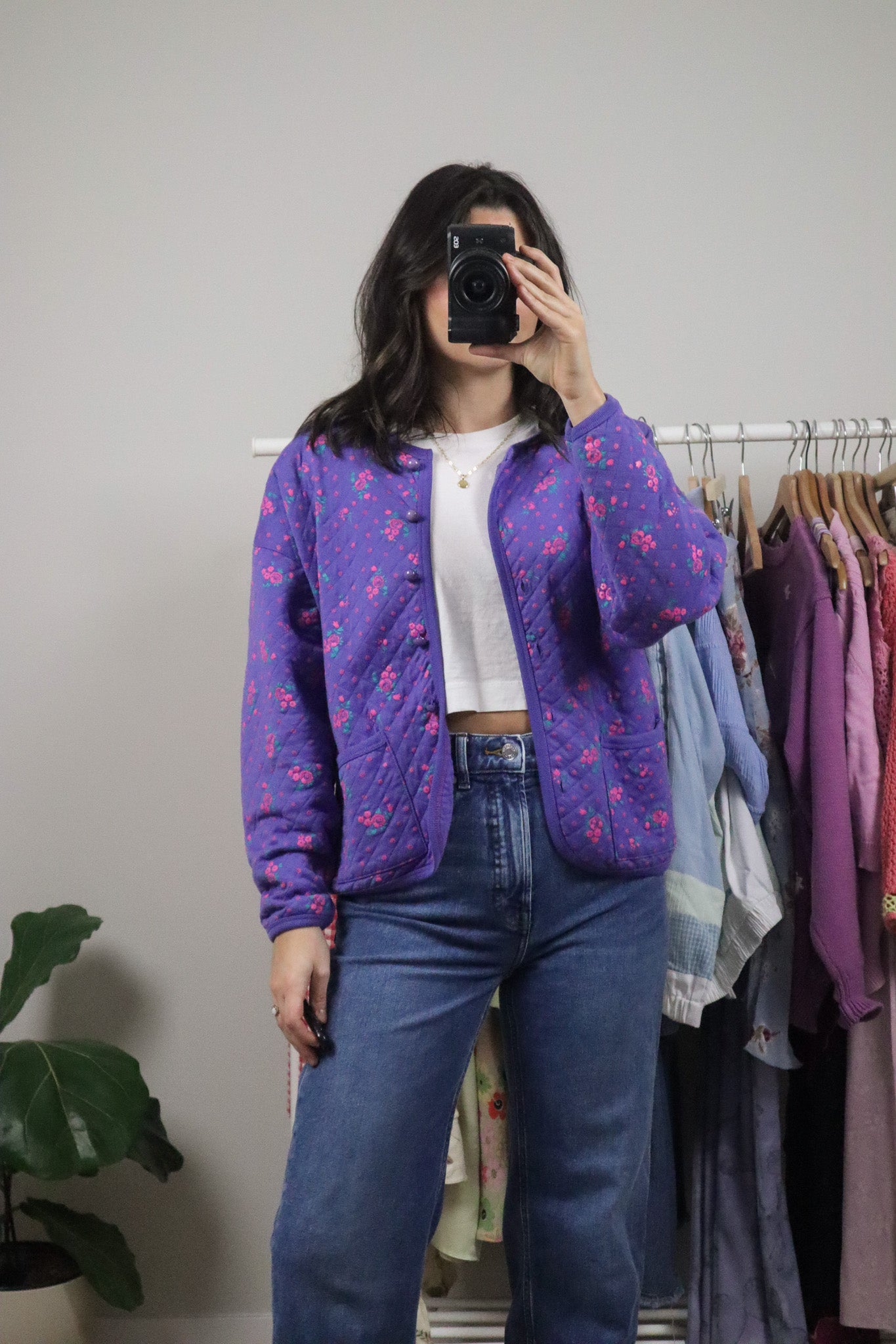 Vintage x Quilted Floral Jacket (S/M)