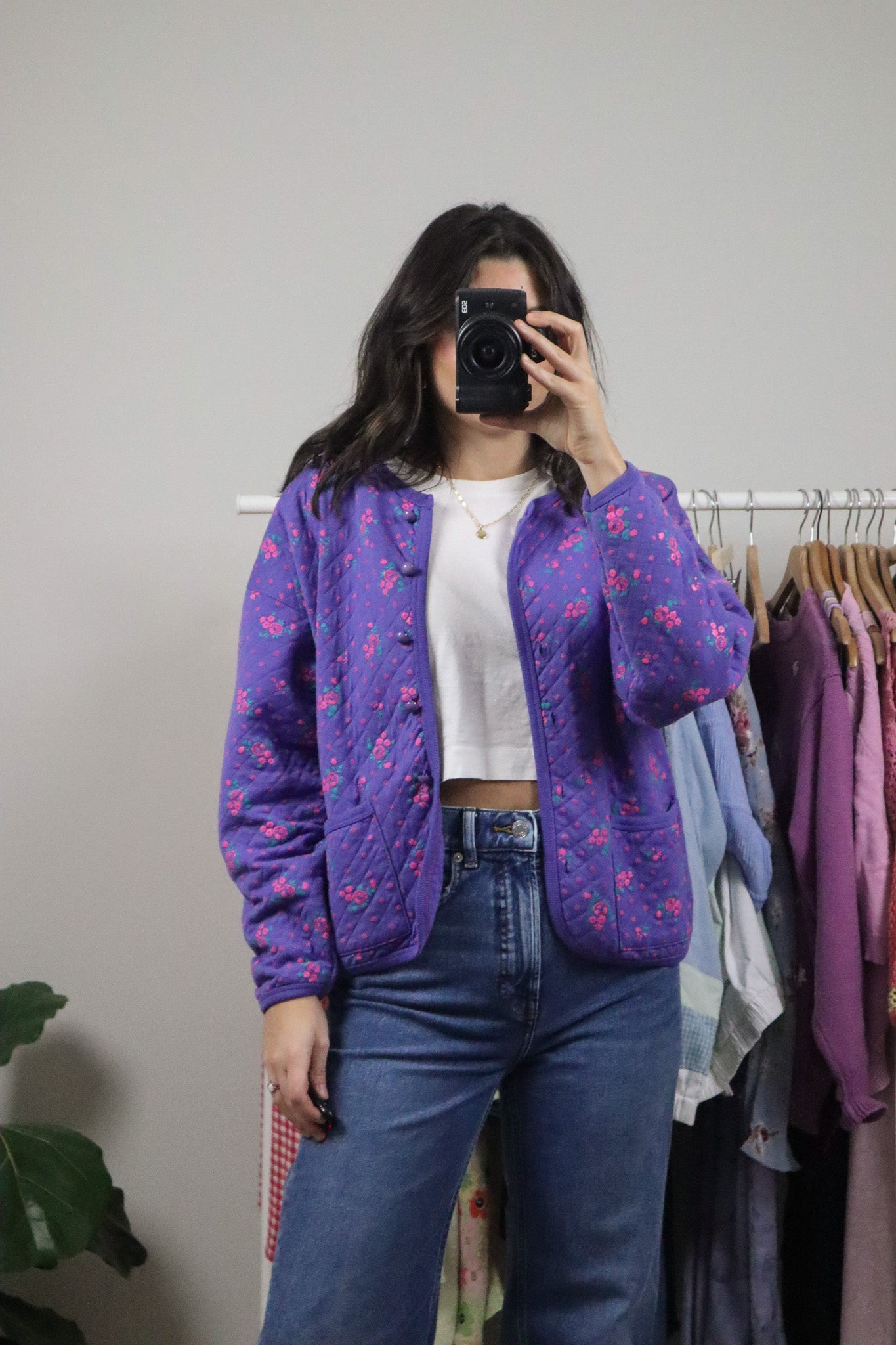Vintage x Quilted Floral Jacket (S/M)