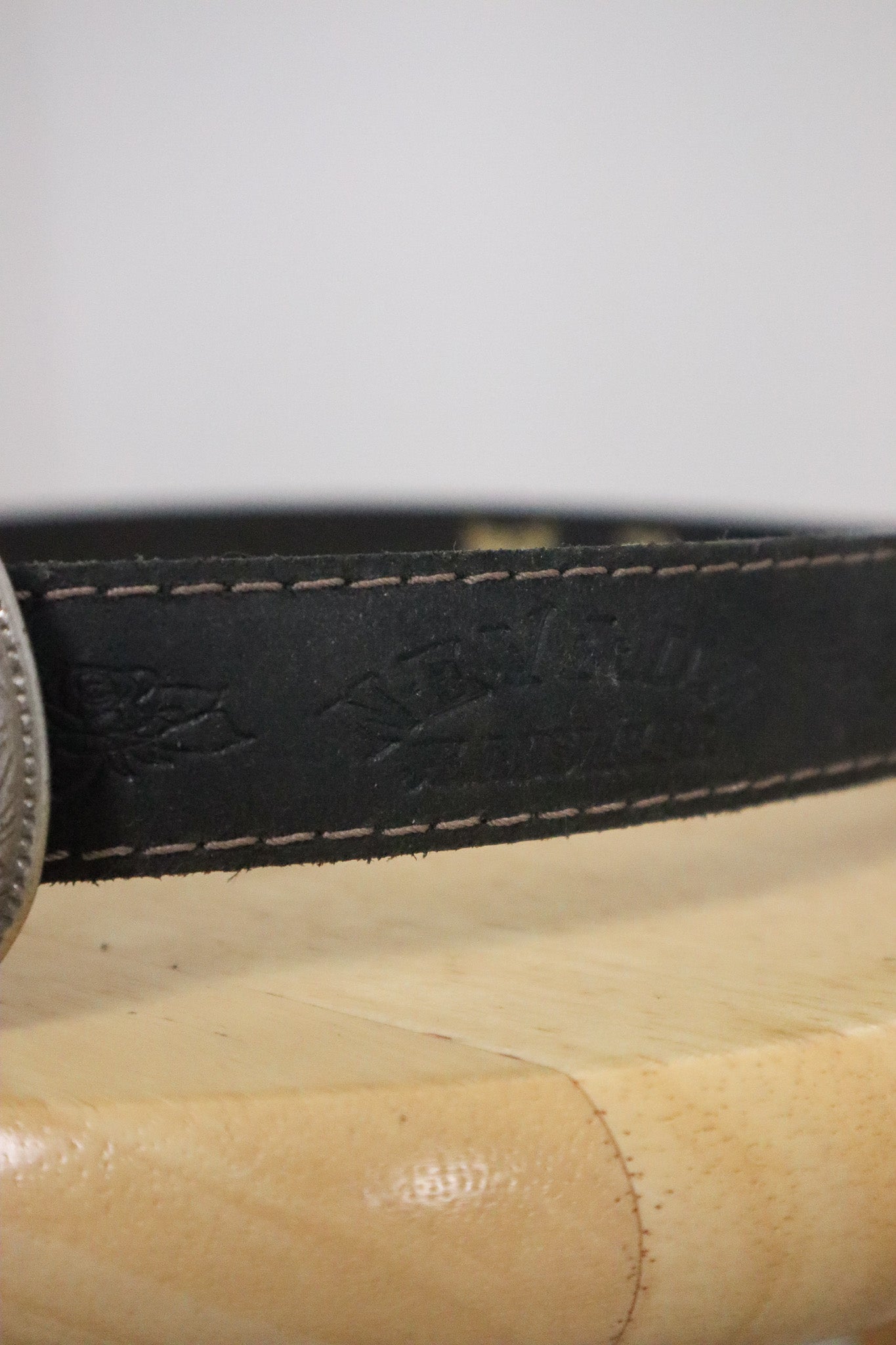 Vintage x Faux Leather Belt (L)