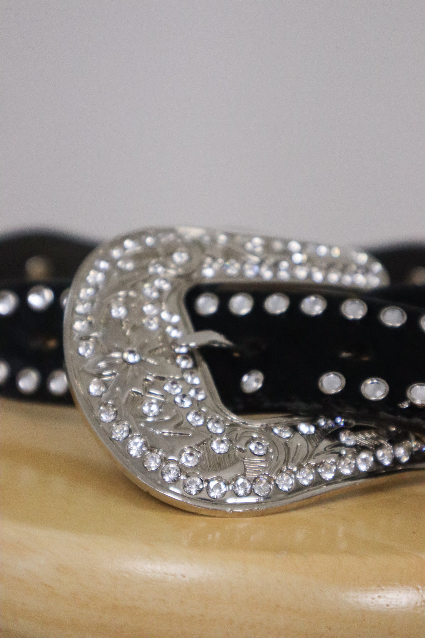 Vintage x Pony Hair Studded Heart Belt (M)