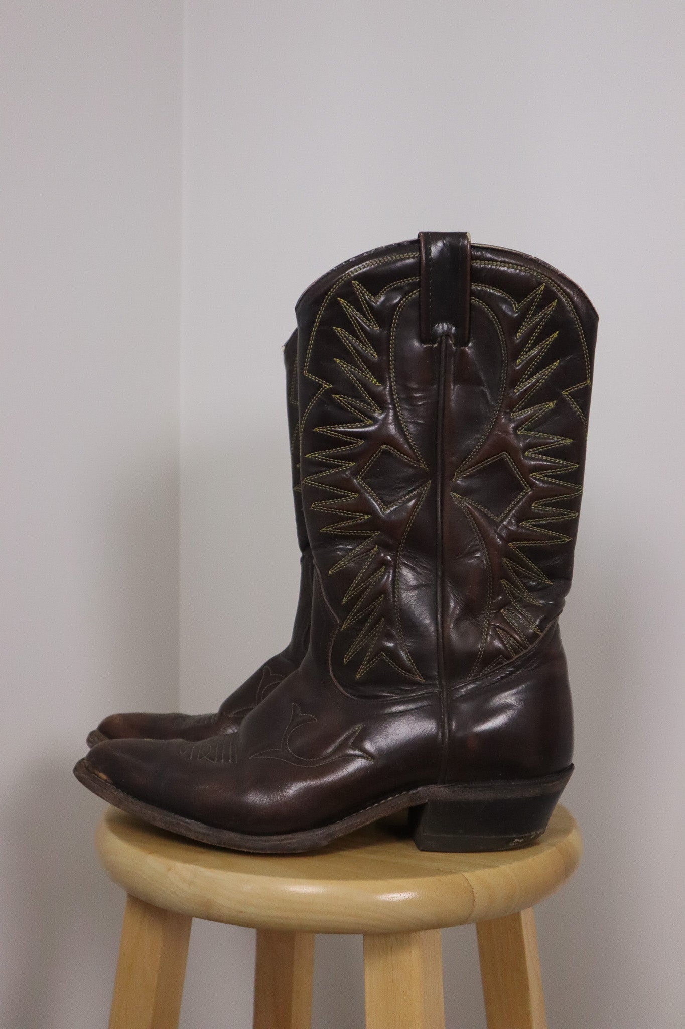 Vintage x Leather Cowboy Boots (W10/10.5)
