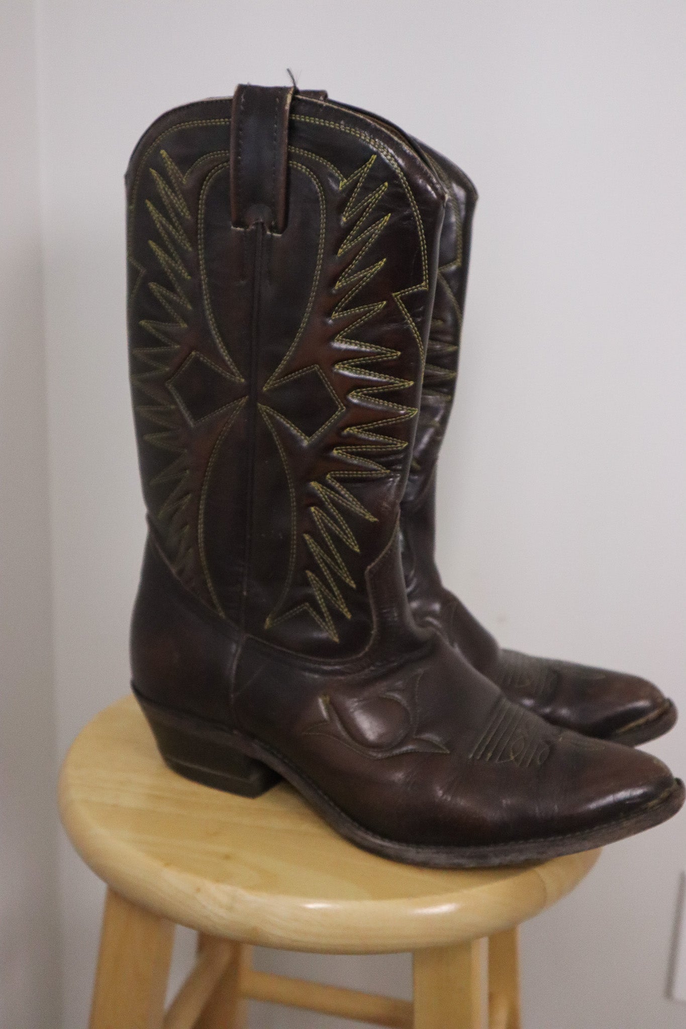 Vintage x Leather Cowboy Boots (W10/10.5)