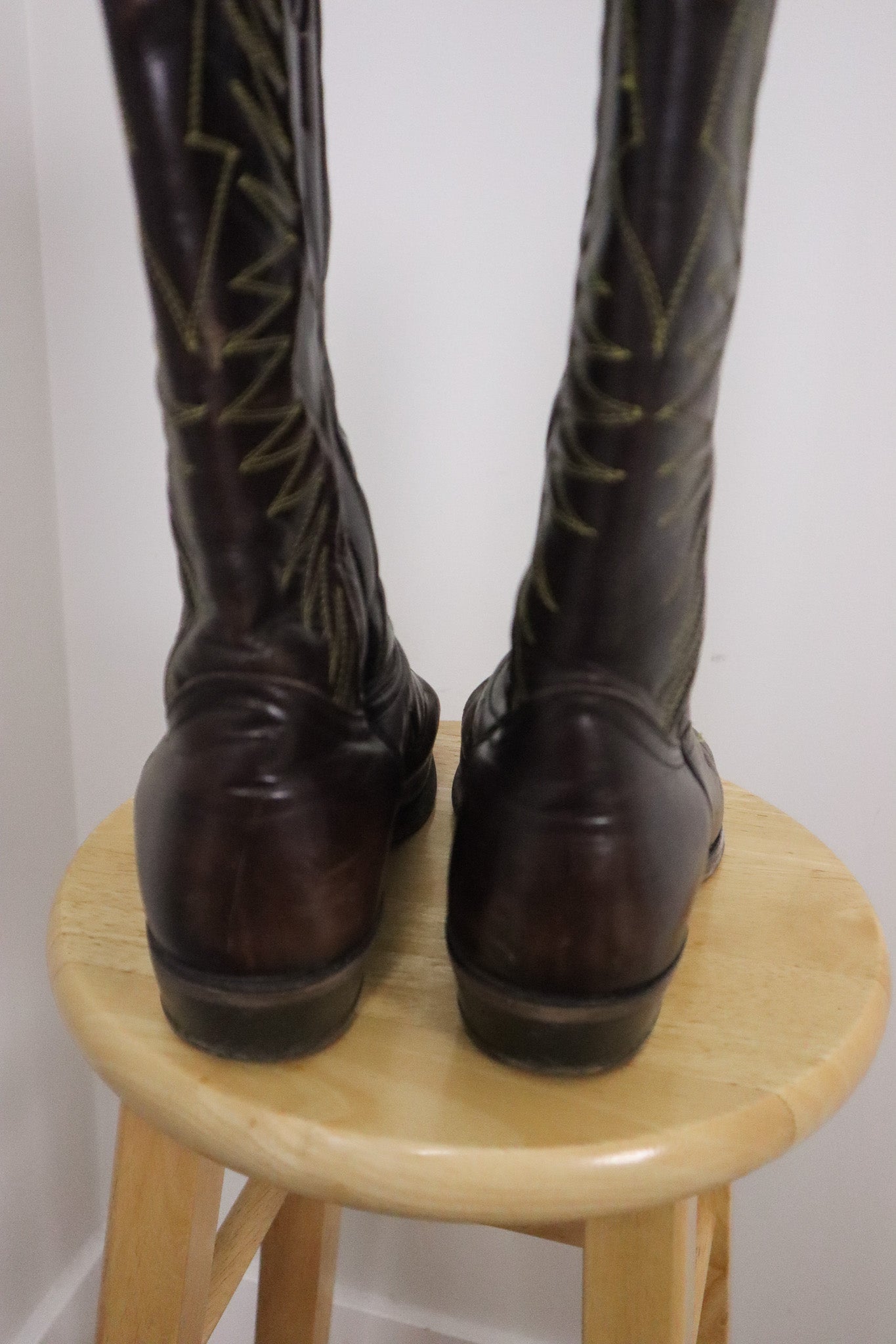 Vintage x Leather Cowboy Boots (W10/10.5)