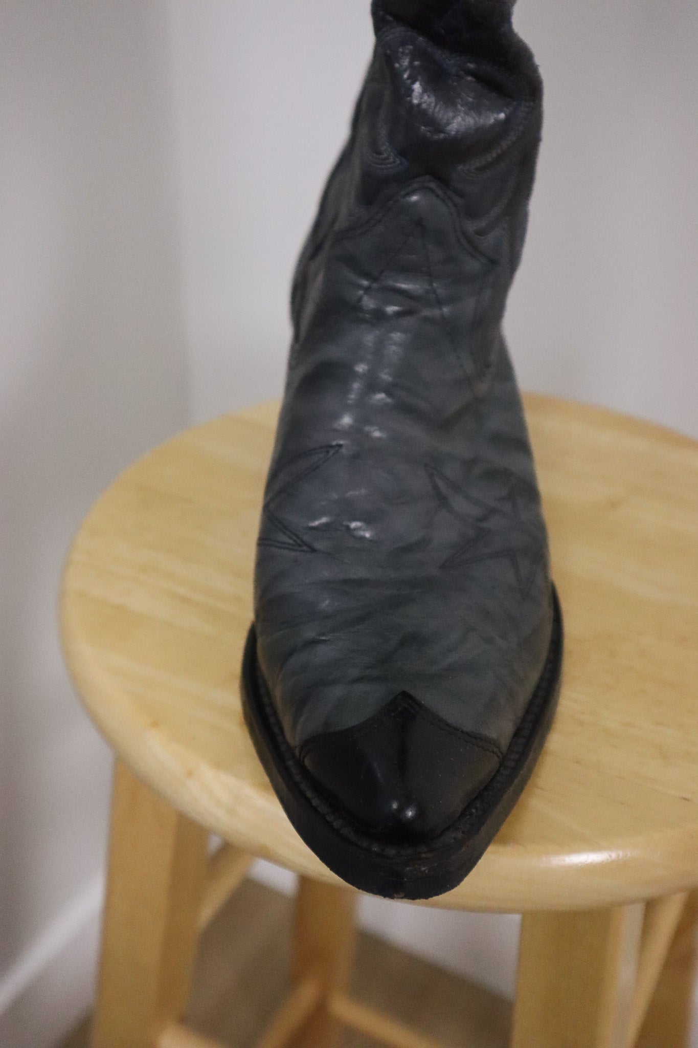 Made in USA x Vintage x Wrangler Leather Cowboy Boots (W10)