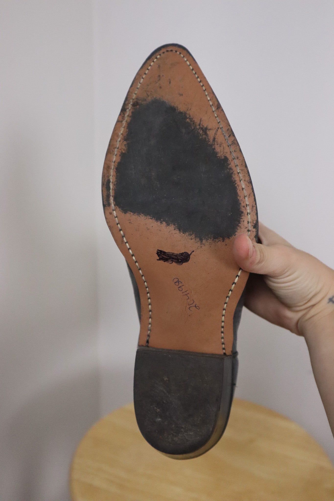 Made in USA x Vintage x Wrangler Leather Cowboy Boots (W10)