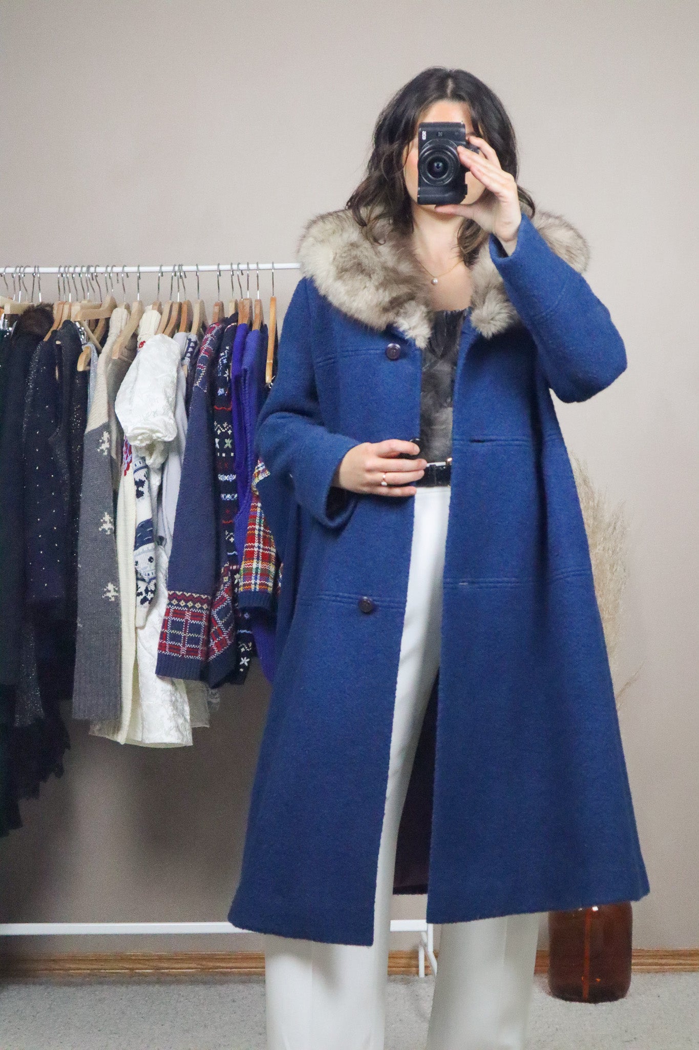 1970s x Vintage x Wool & Fur Jacket (M)