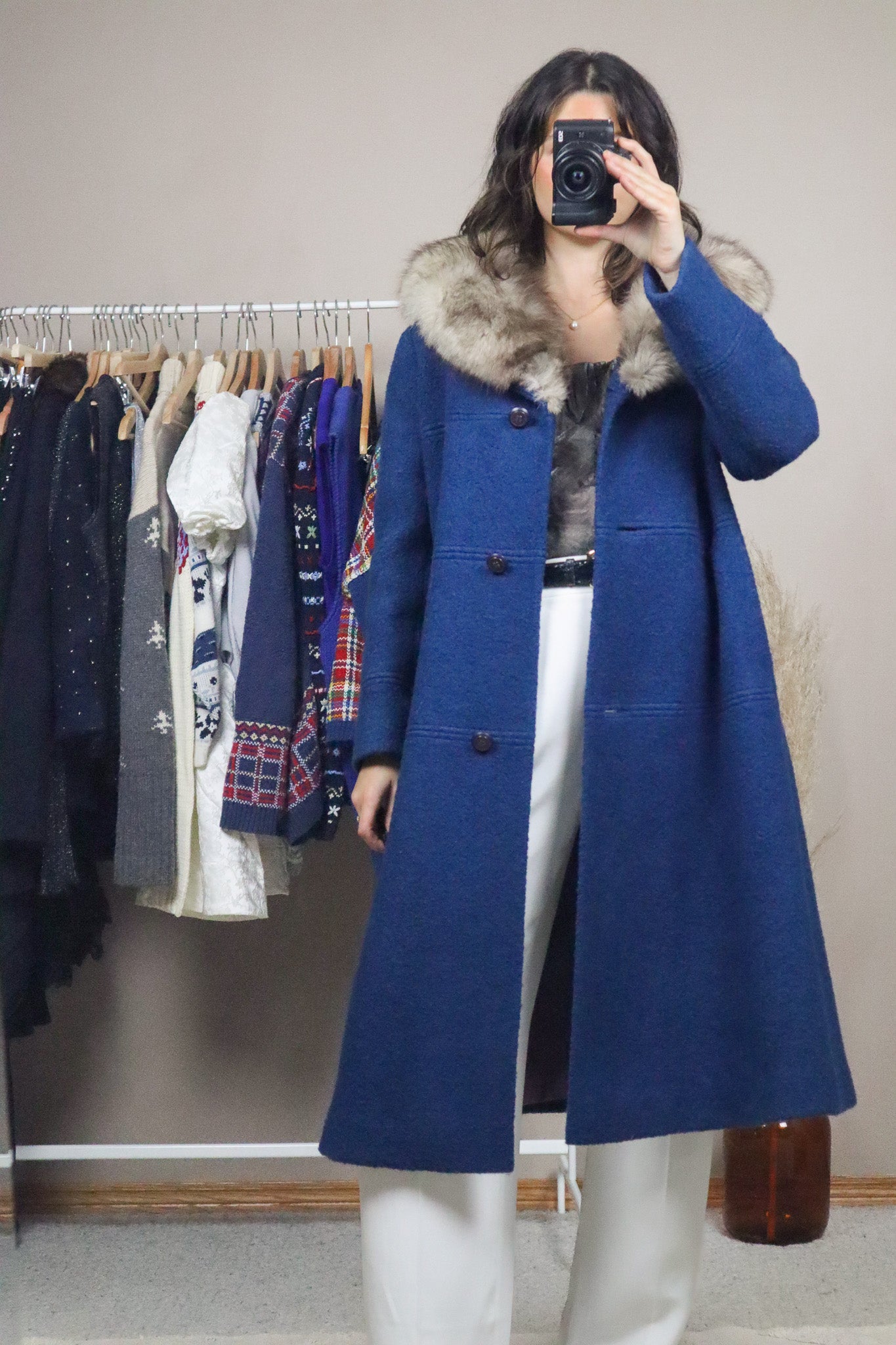 1970s x Vintage x Wool & Fur Jacket (M)