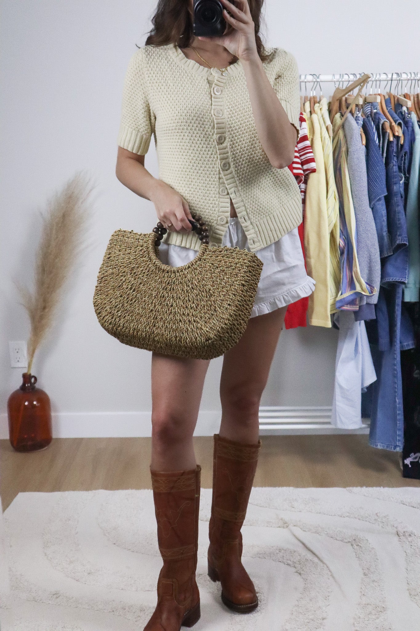 Vintage x Woven Bag
