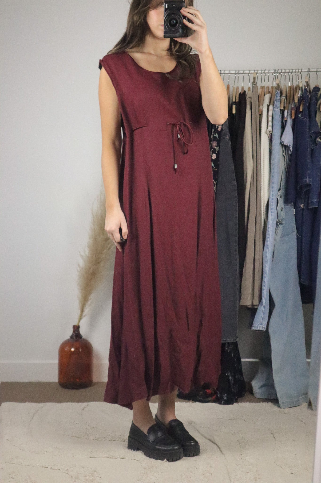 Made in Canada x Vintage x Tie Maxi Dress (10/12)
