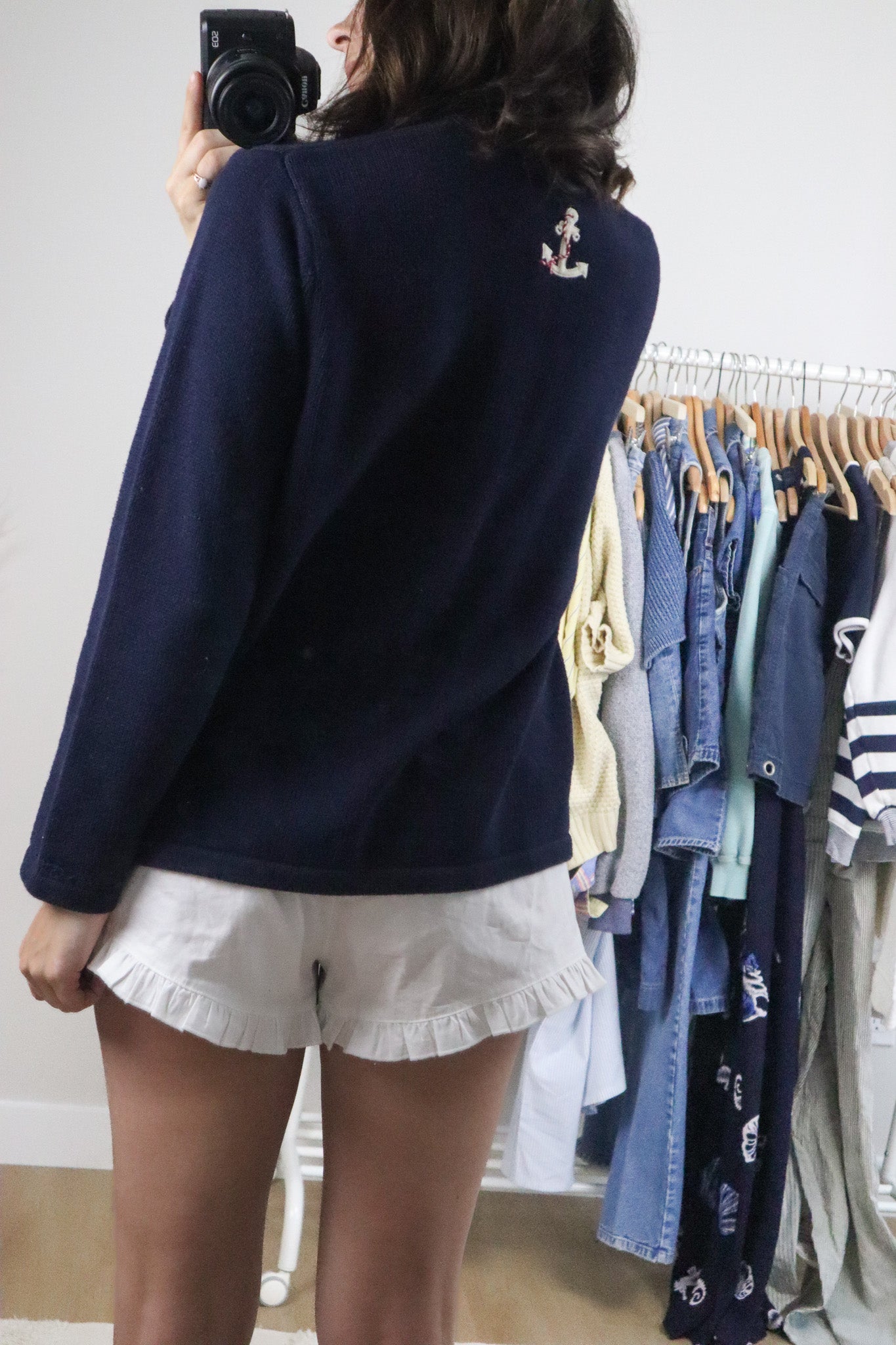 Vintage x Cotton Embroidered Graphic Cardigan (M/L)