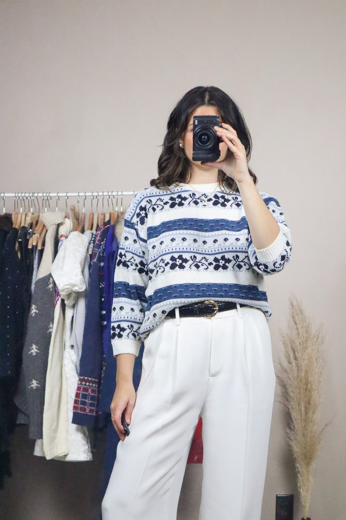 Made in Canada x Vintage x Pattered Knit (S)