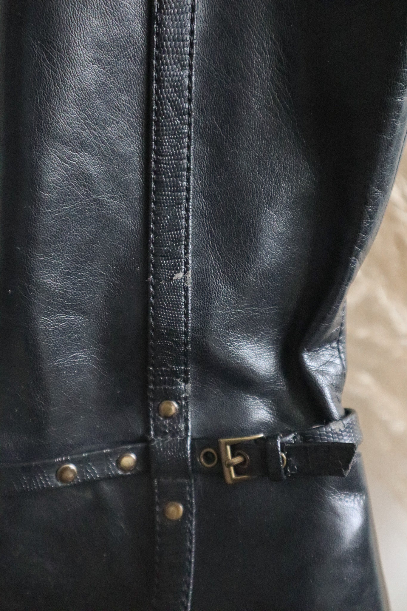 Faux Leather x Knee High Boots (8)