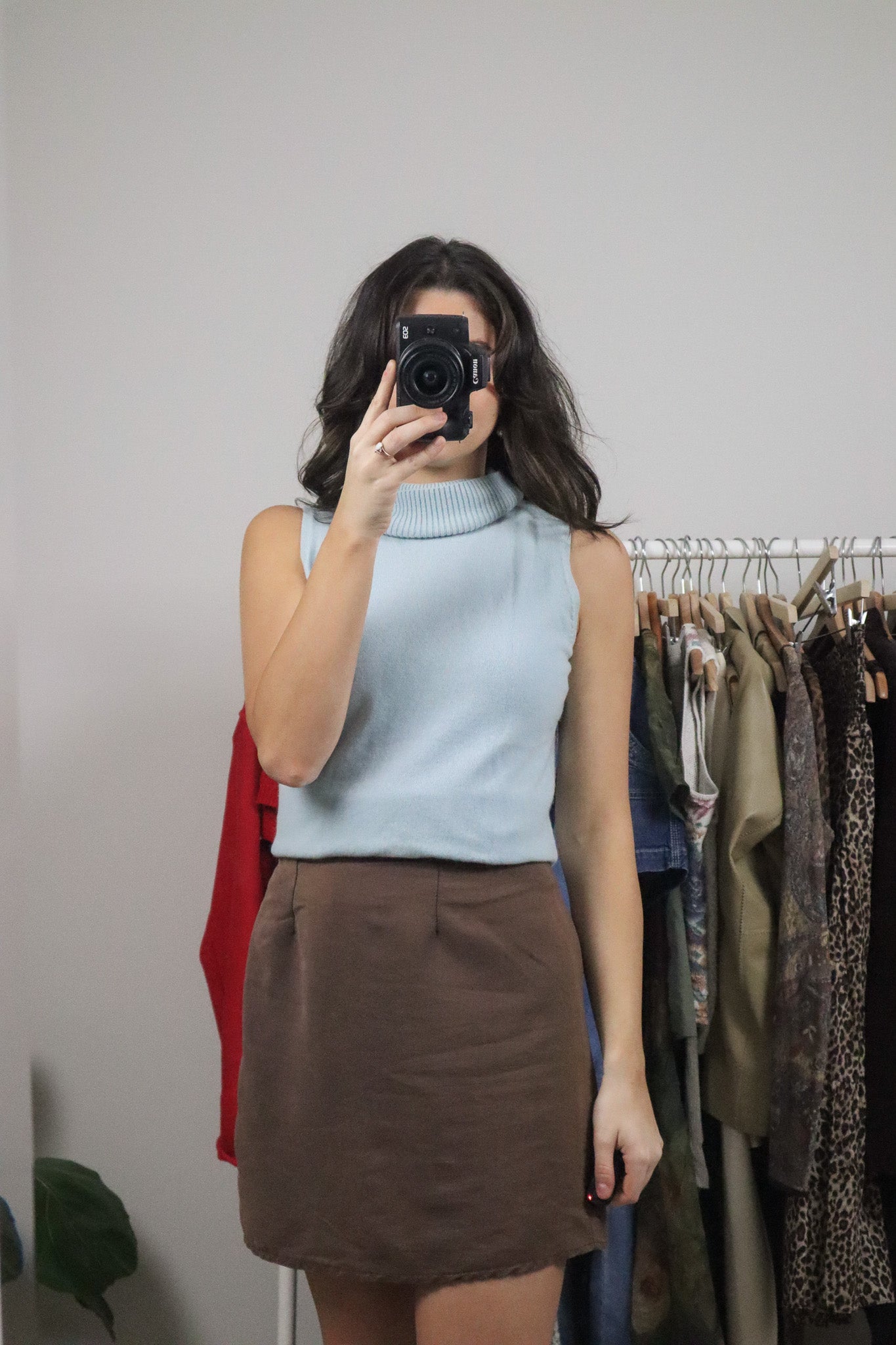 Vintage x Cashmere Sleeveless Turtleneck (S)