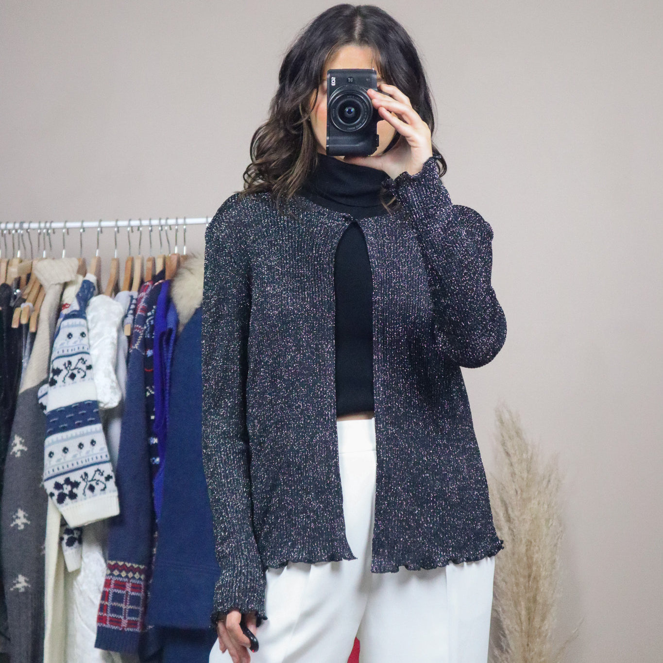 Made in Canada x Vintage x Shimmer Cardigan (8/10)