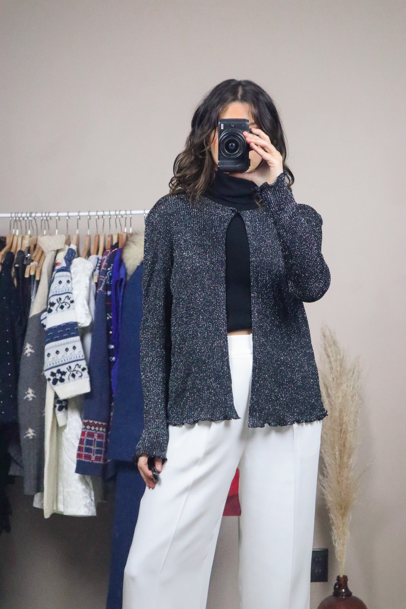 Made in Canada x Vintage x Shimmer Cardigan (8/10)