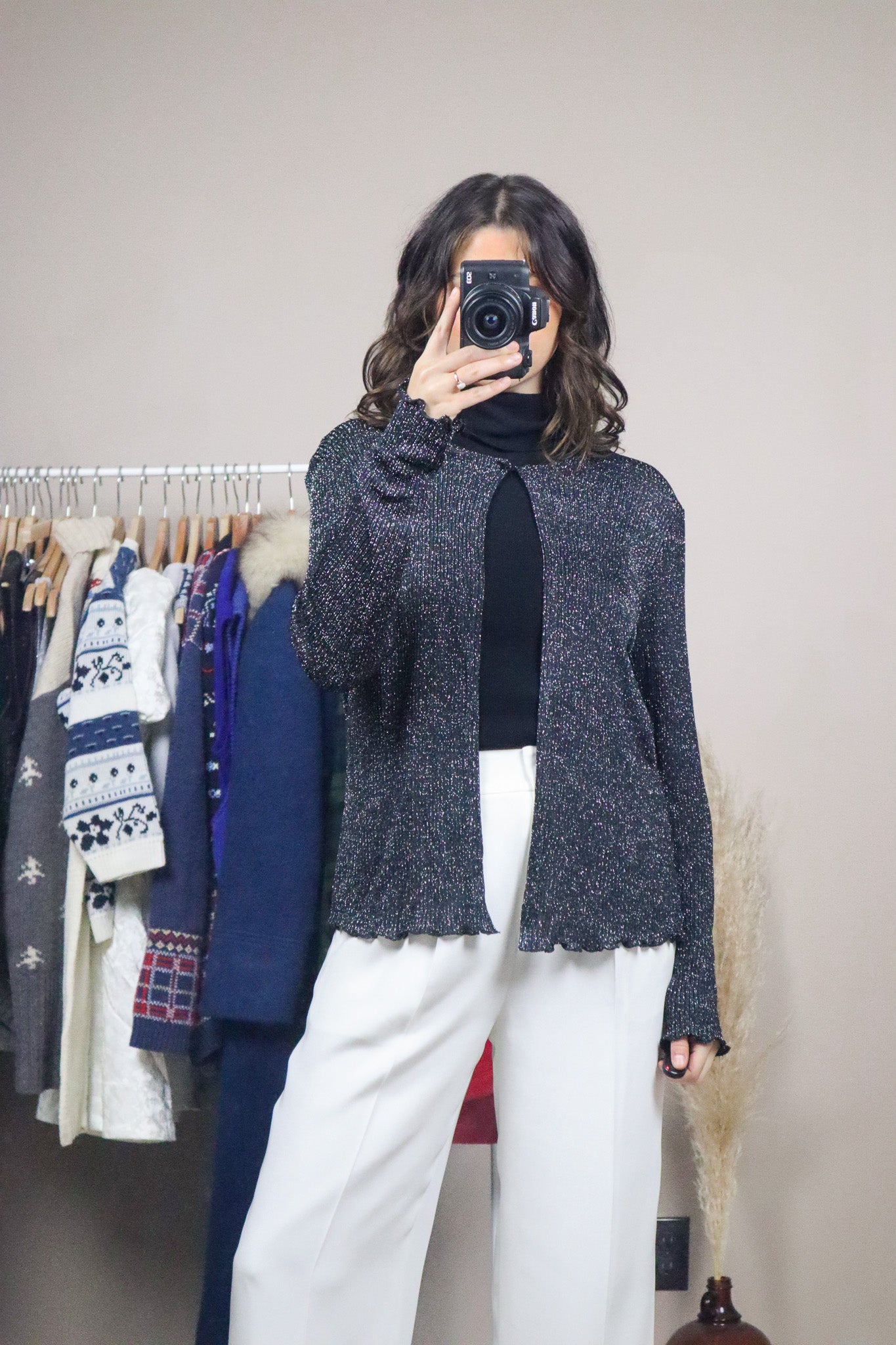 Made in Canada x Vintage x Shimmer Cardigan (8/10)