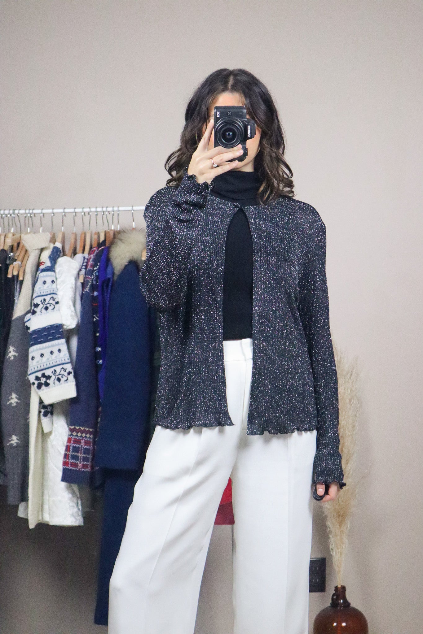 Made in Canada x Vintage x Shimmer Cardigan (8/10)