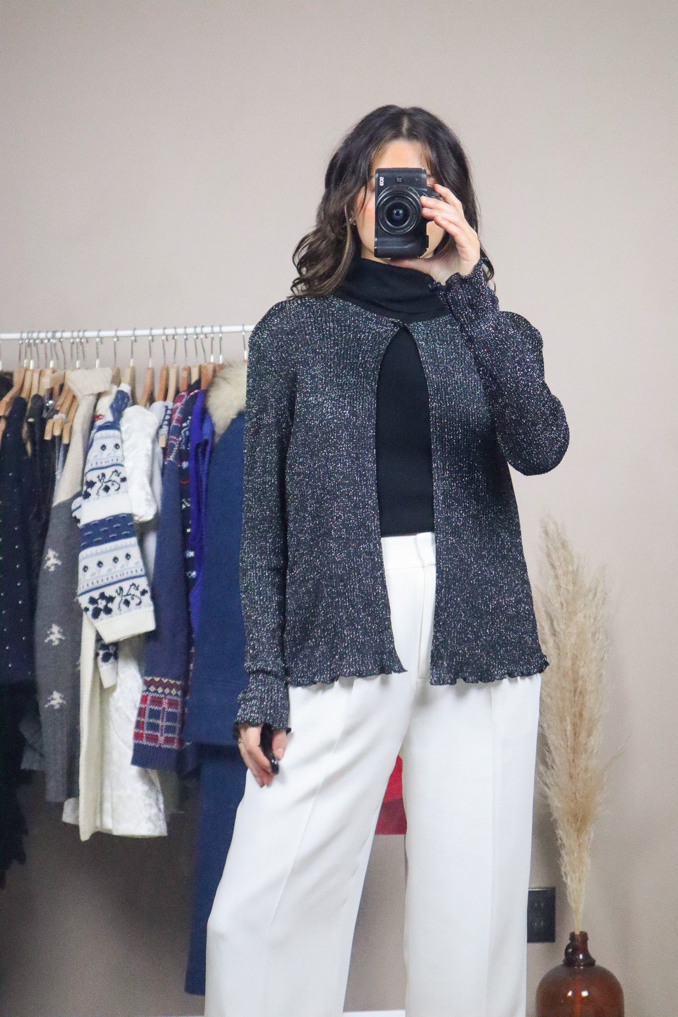 Made in Canada x Vintage x Shimmer Cardigan (8/10)