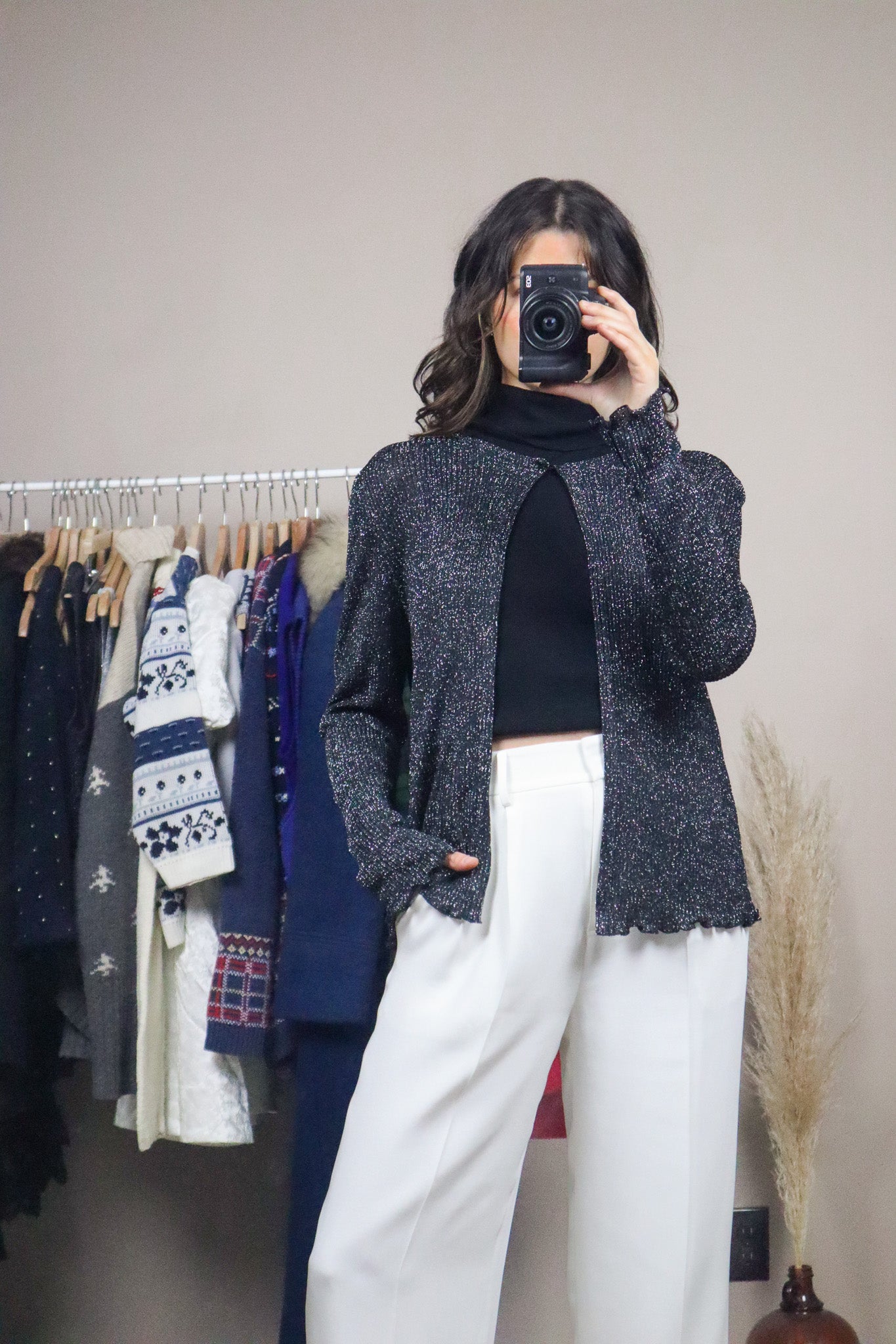 Made in Canada x Vintage x Shimmer Cardigan (8/10)