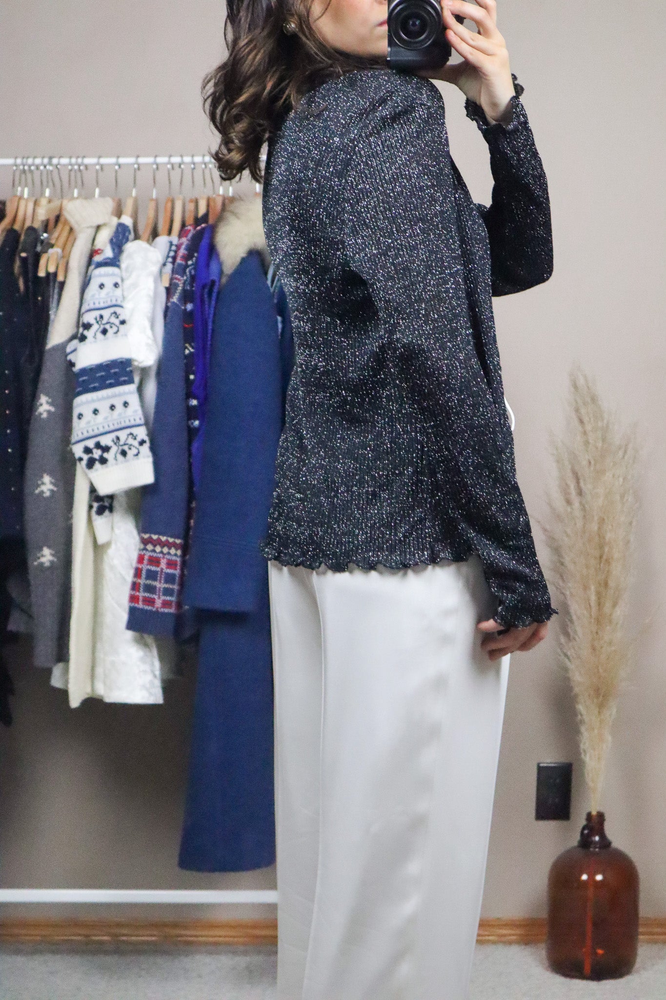 Made in Canada x Vintage x Shimmer Cardigan (8/10)