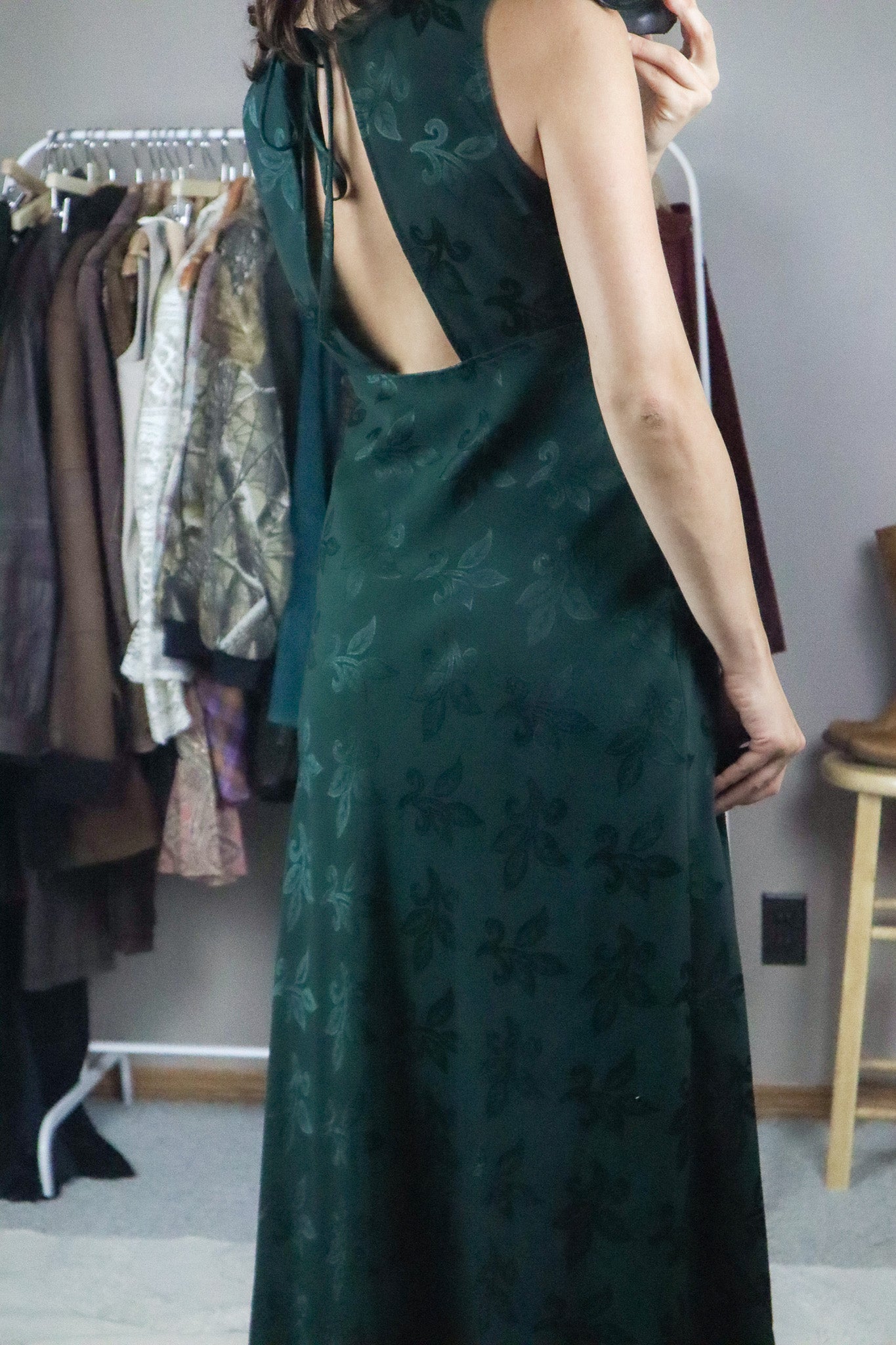 Made in USA x Vintage x Brocade Maxi Dress (4/6)