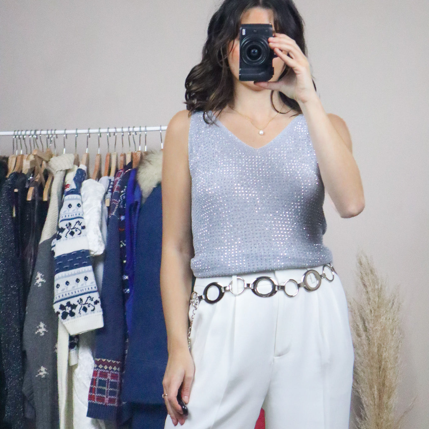 Vintage x Rhinstone Tank (S)