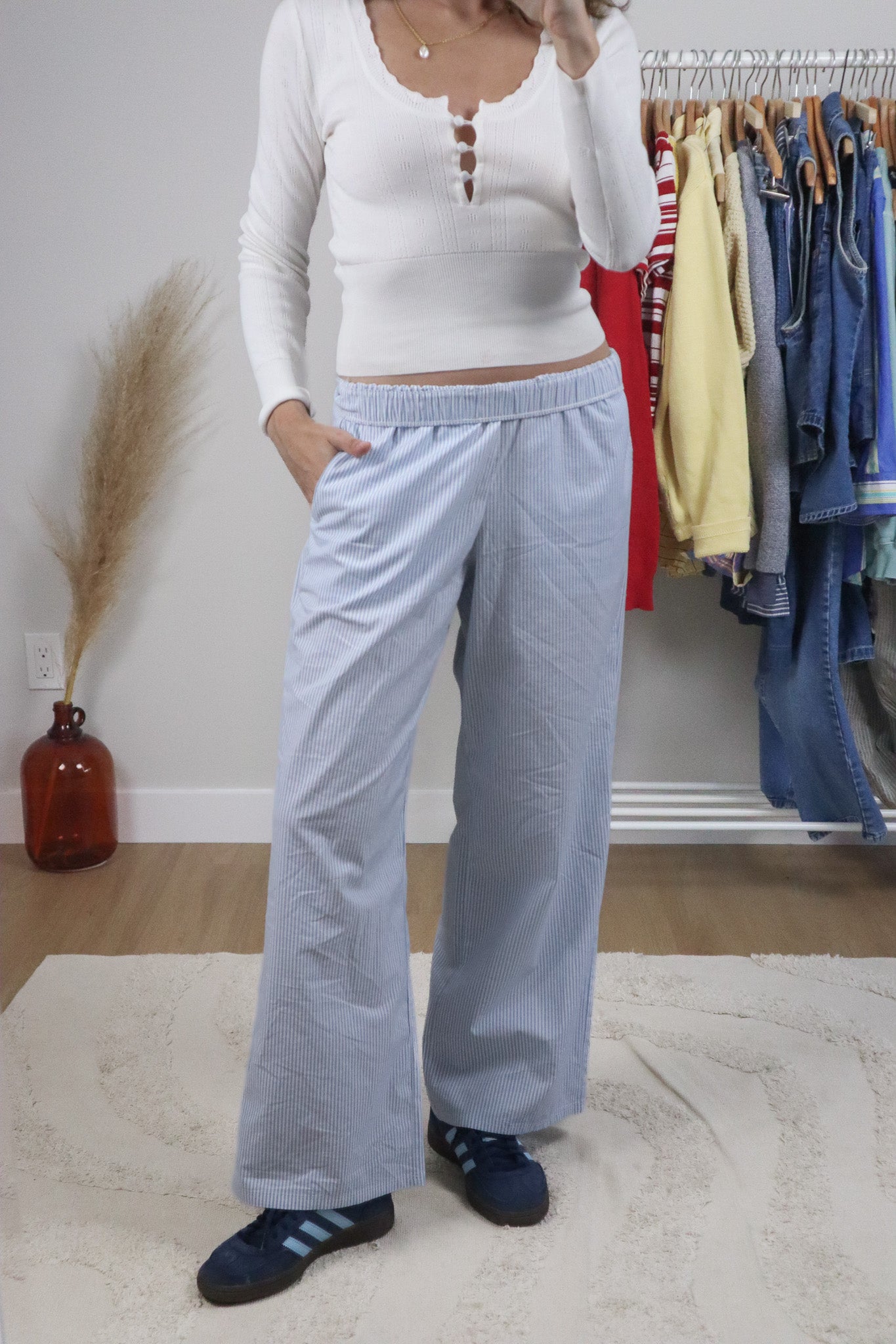 Modern x Pinstrip Pants (S)