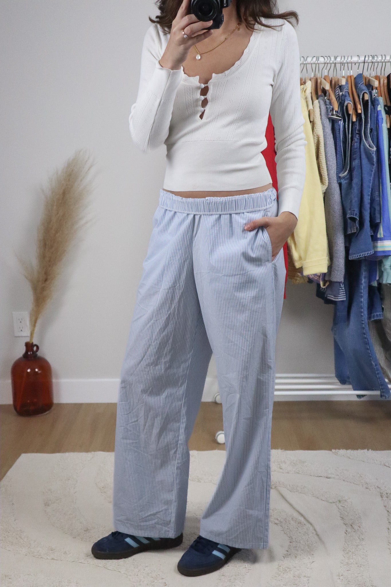 Modern x Pinstrip Pants (S)