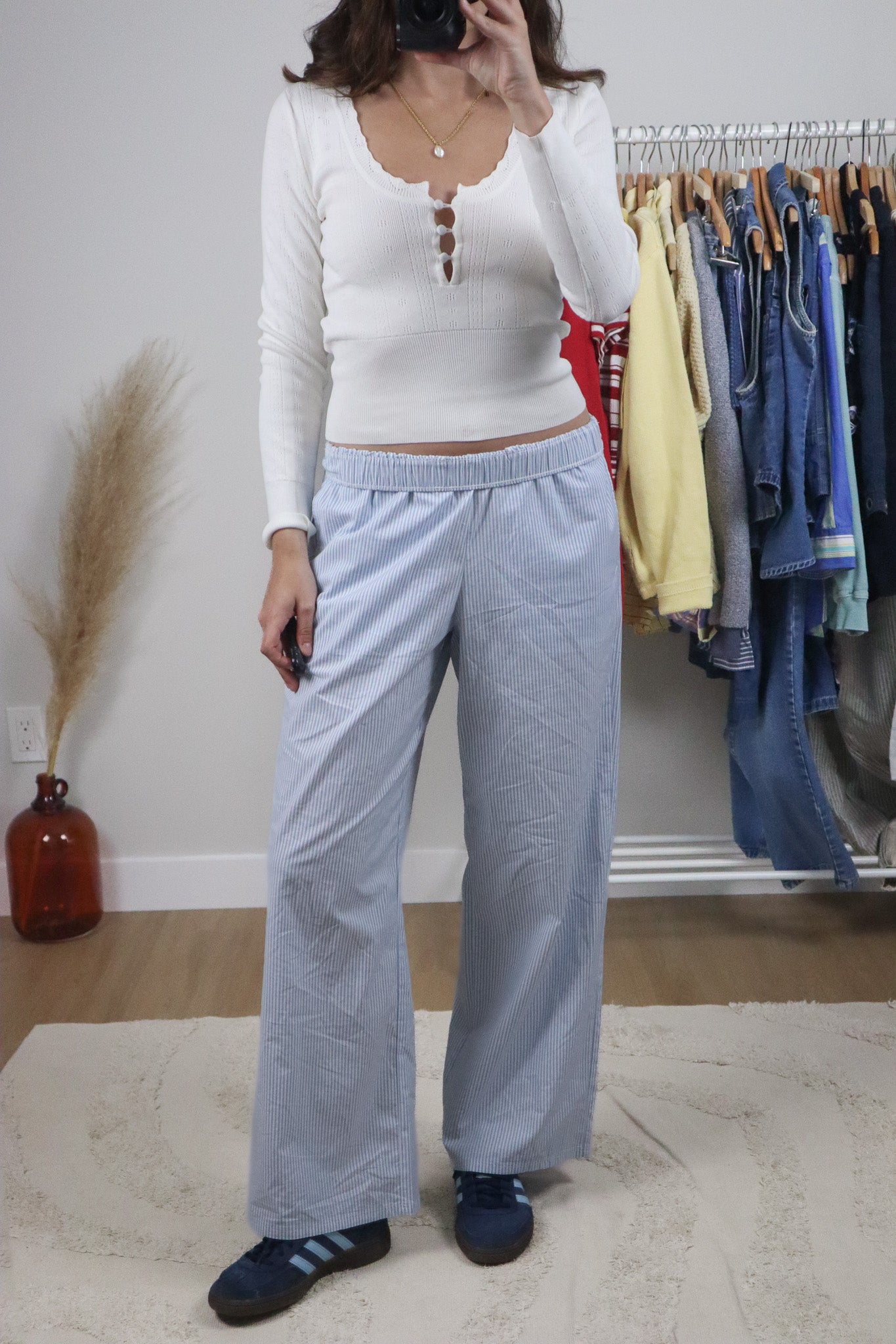 Modern x Pinstrip Pants (S)