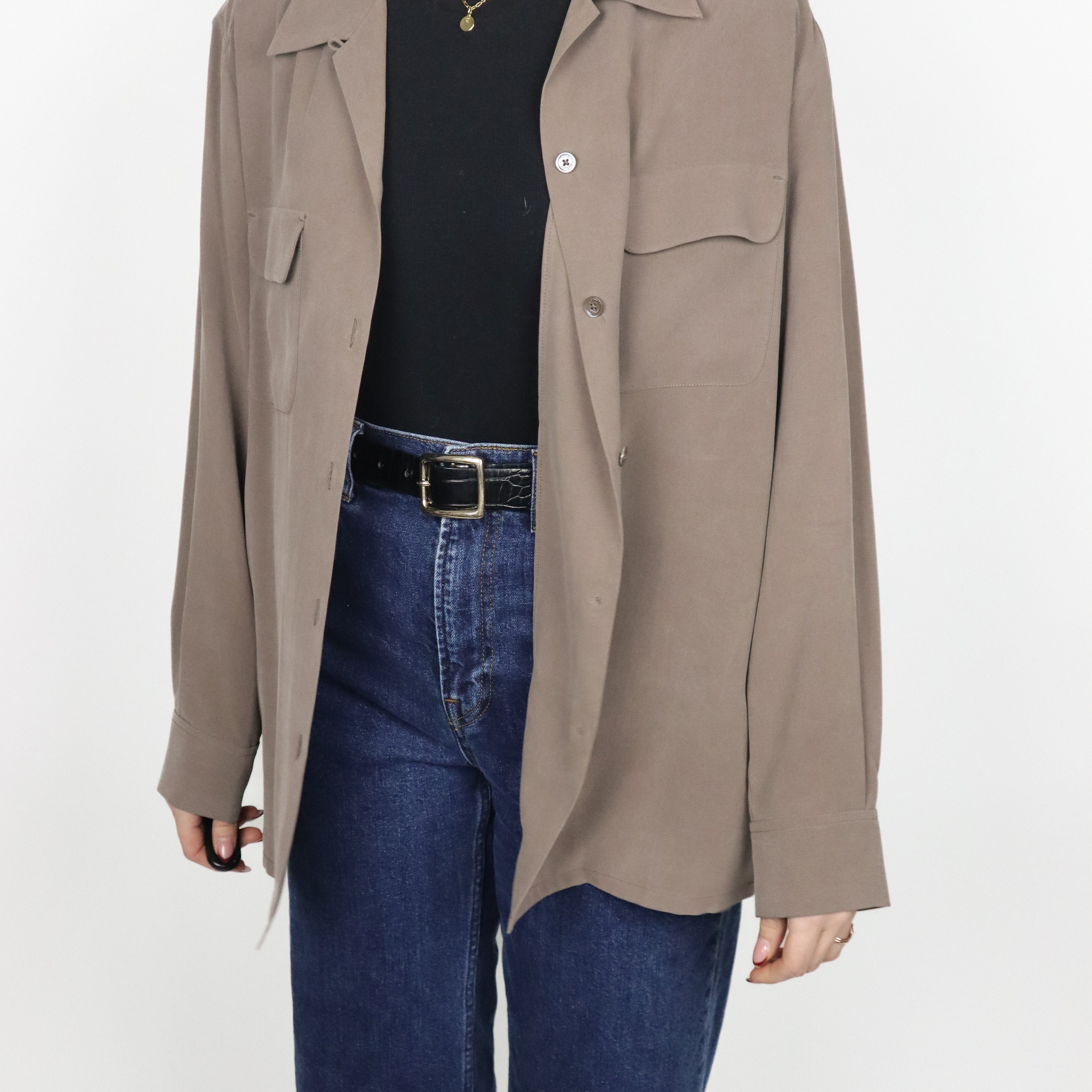 Tommy Bahama x Silk Button Up (M)