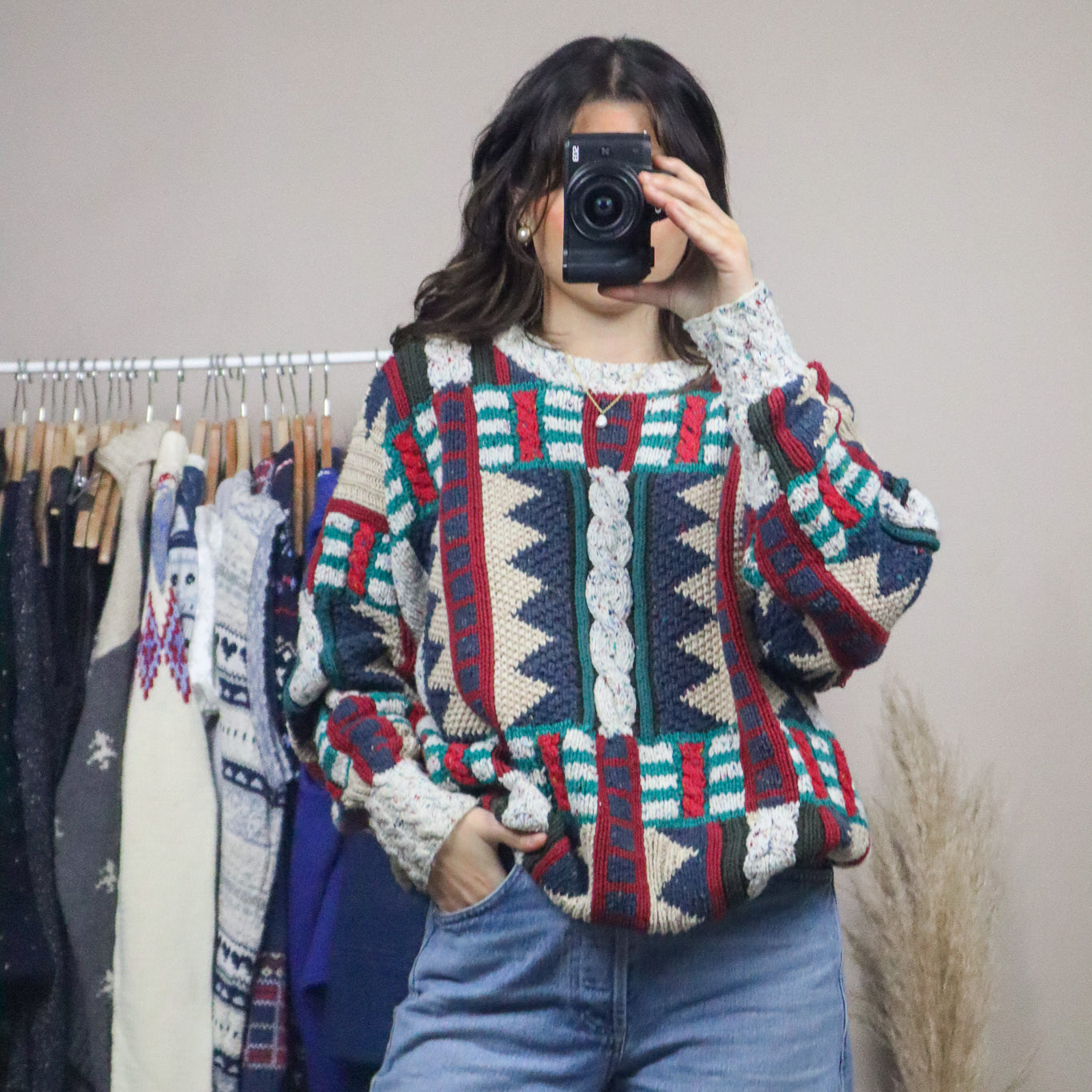 Vintage x Textured Chunky Knit (L/XL)